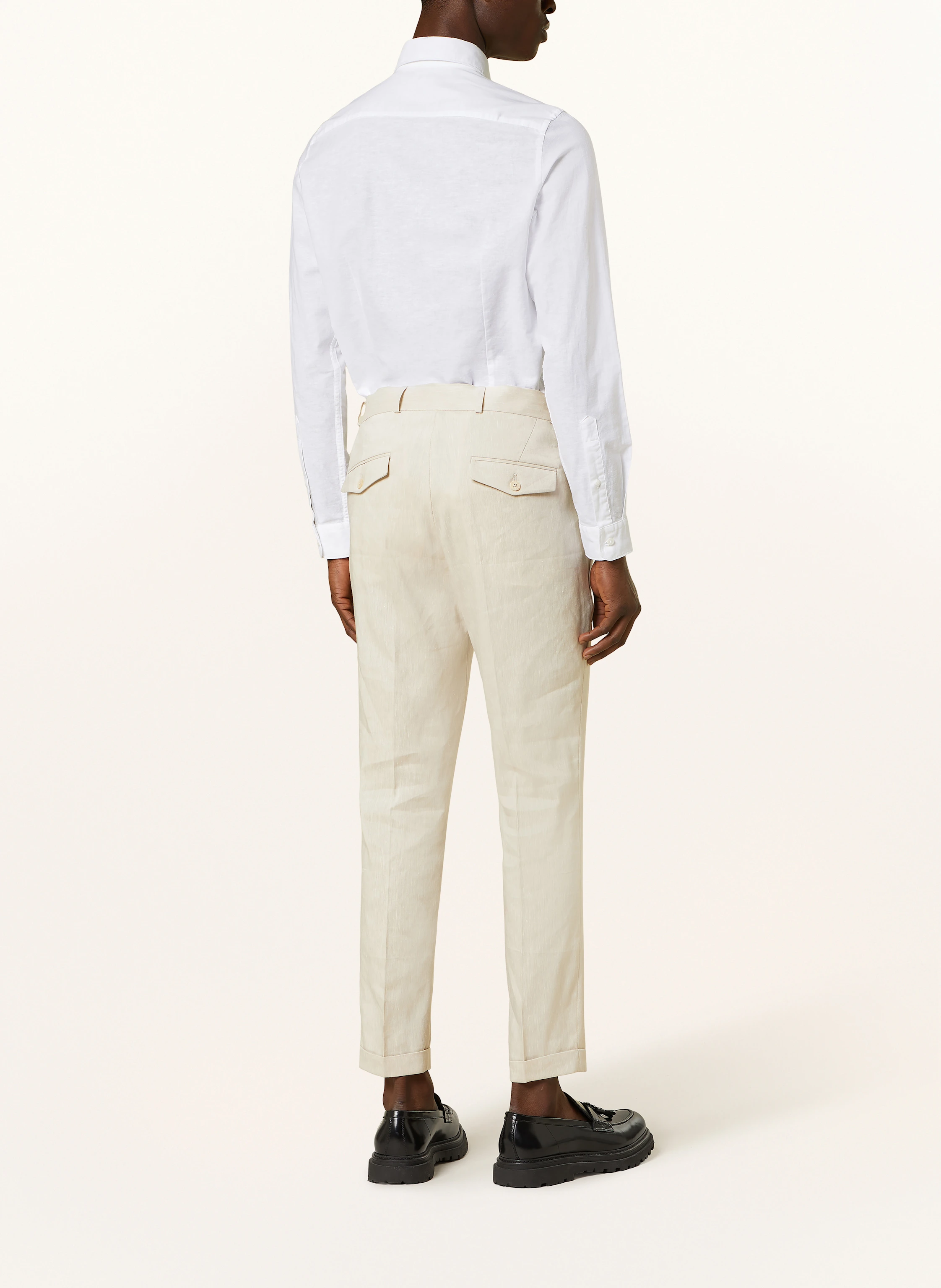 PAUL Pantaloni de costum Extra Slim Fit cu lin: 230 Bej deschis