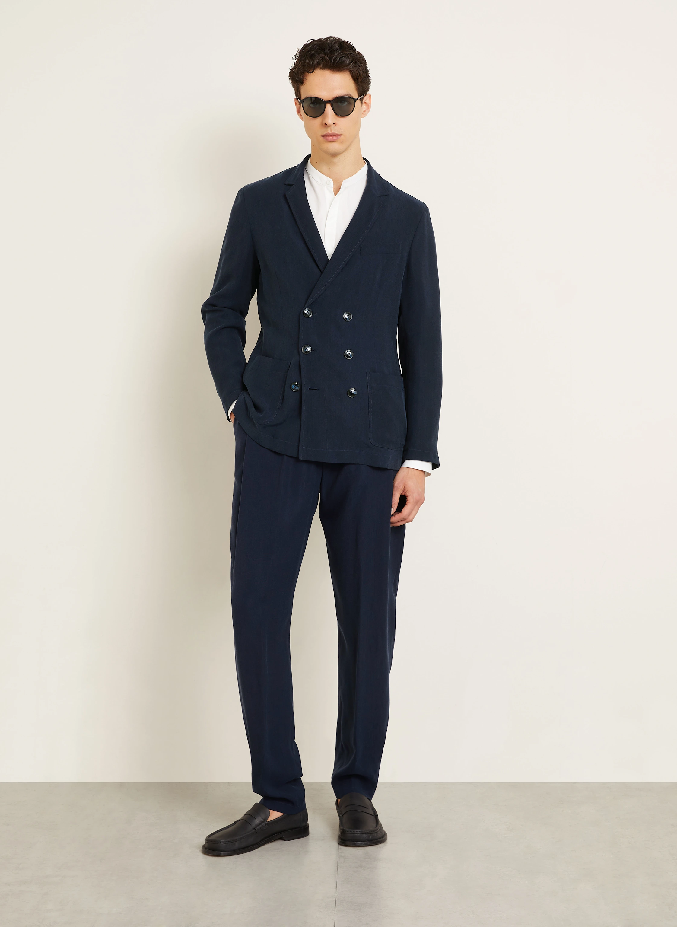 GIORGIO ARMANI Tailored jacket extra slim fit in ub115 night sky