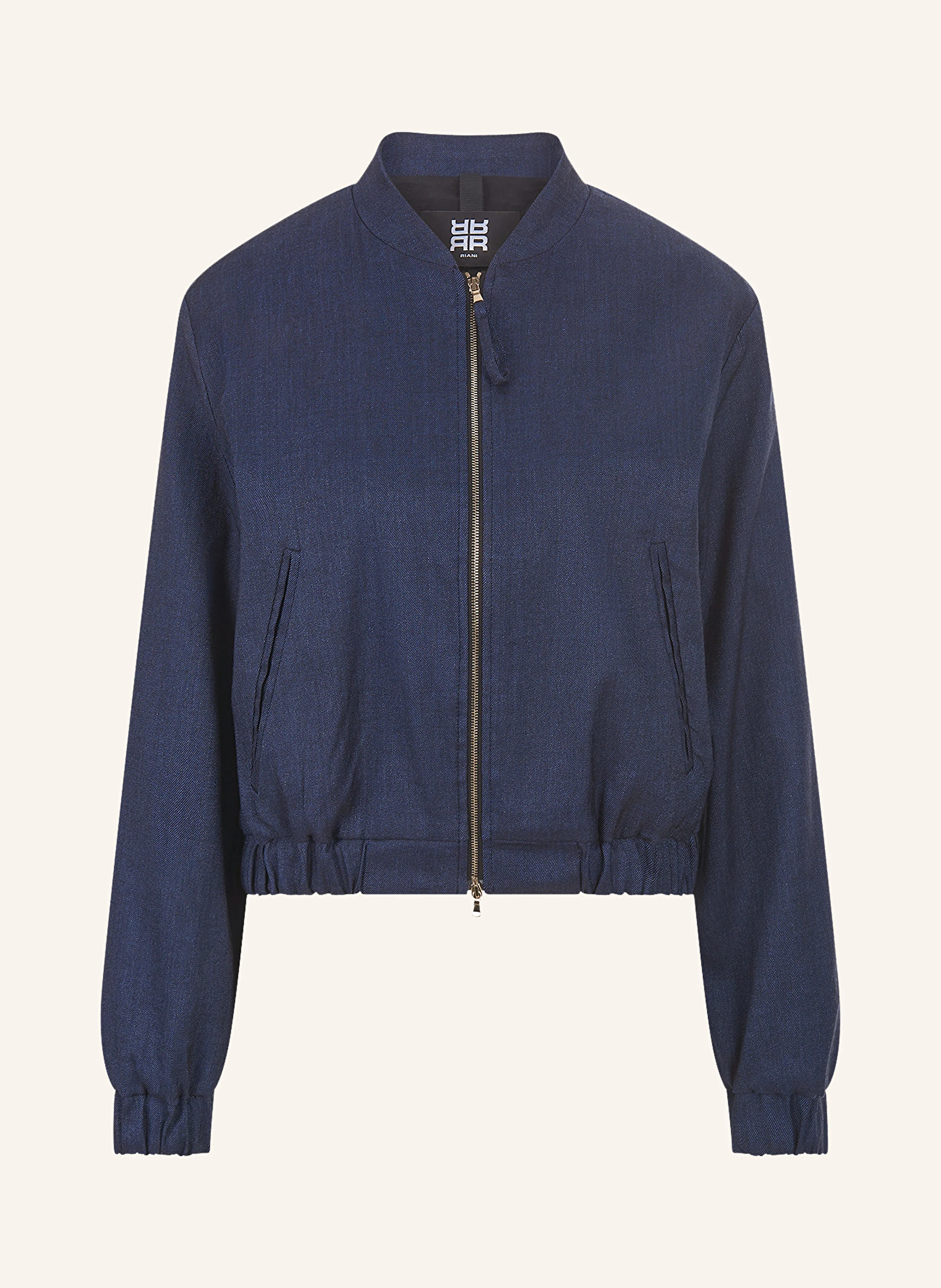 RIANI Blouson aspect jean avec lin en bleu foncé