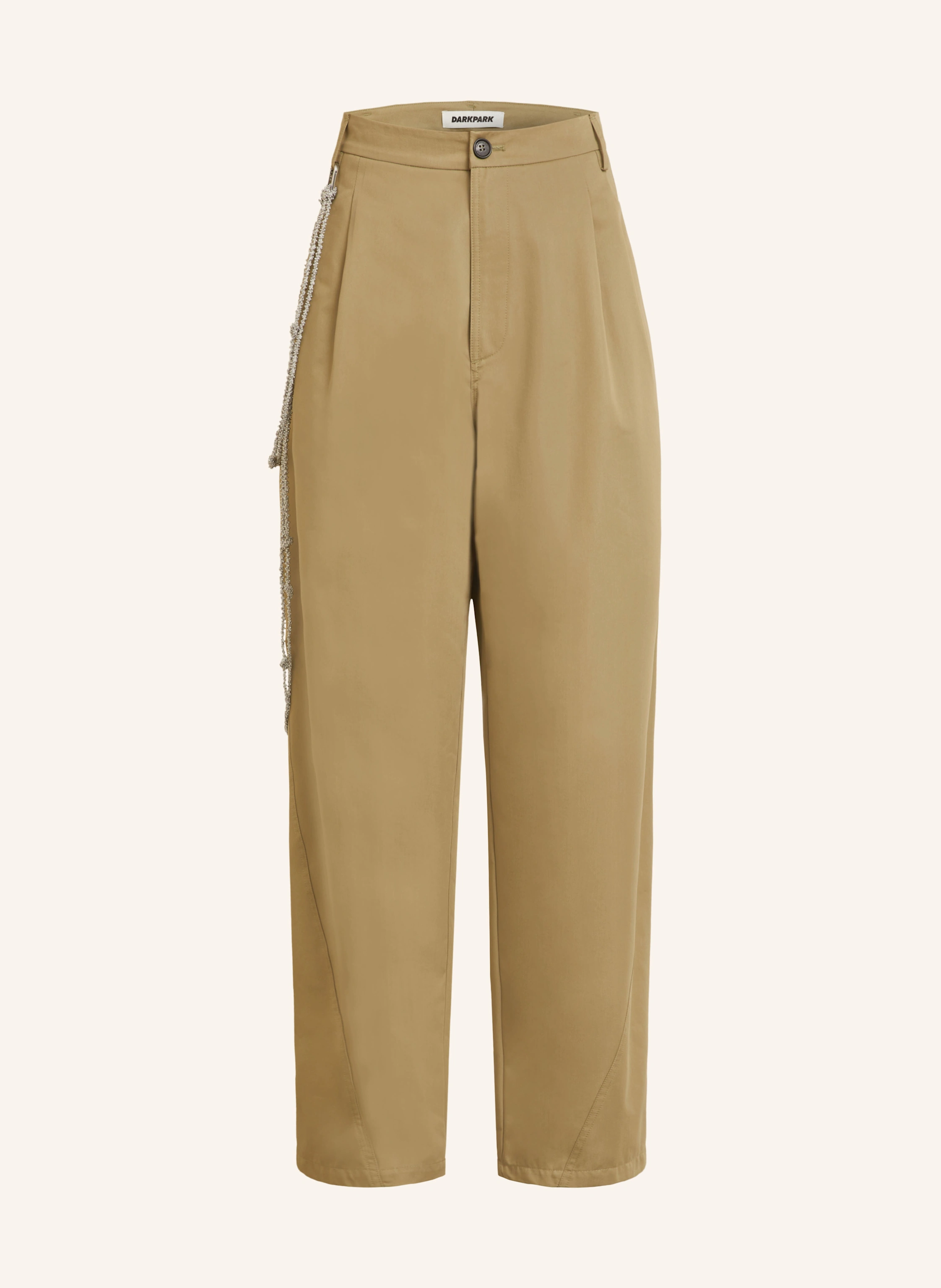 DARKPARK Wide leg trousers PHEBE with detachable jewelry chain in