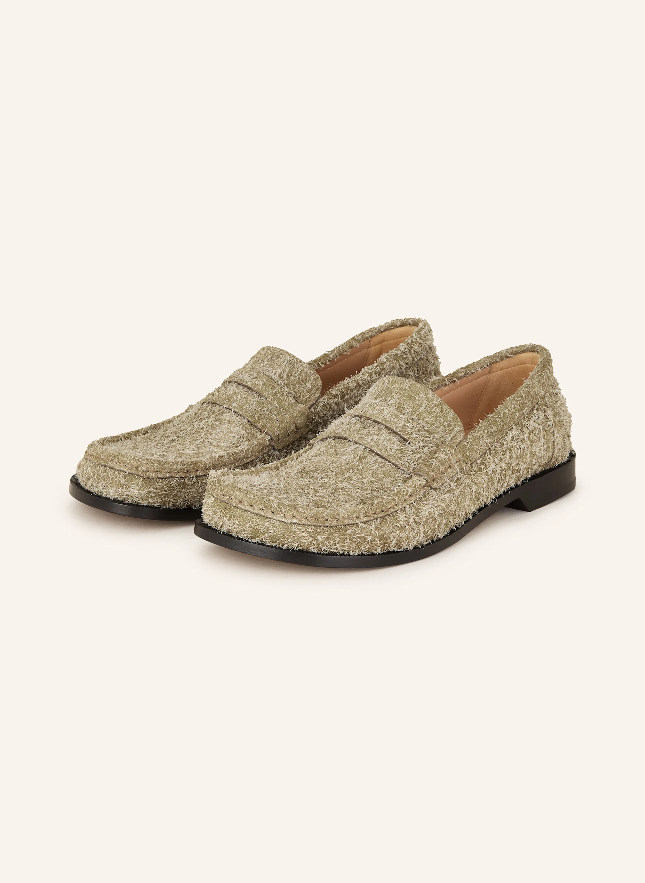 LOEWE Penny loafers CAMPO in khaki