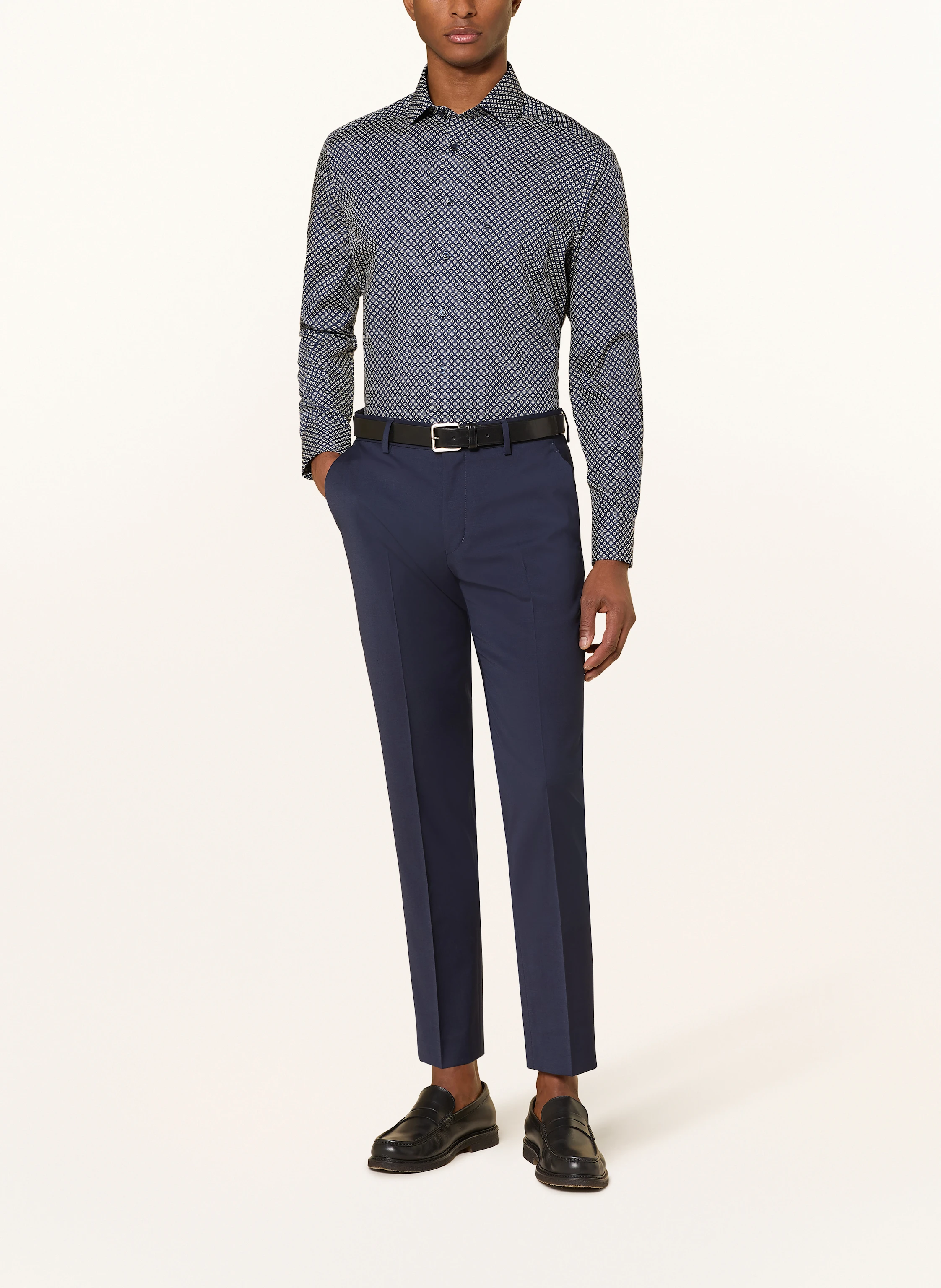 OLYMP Luxor modern fit shirt: DARK BLUE