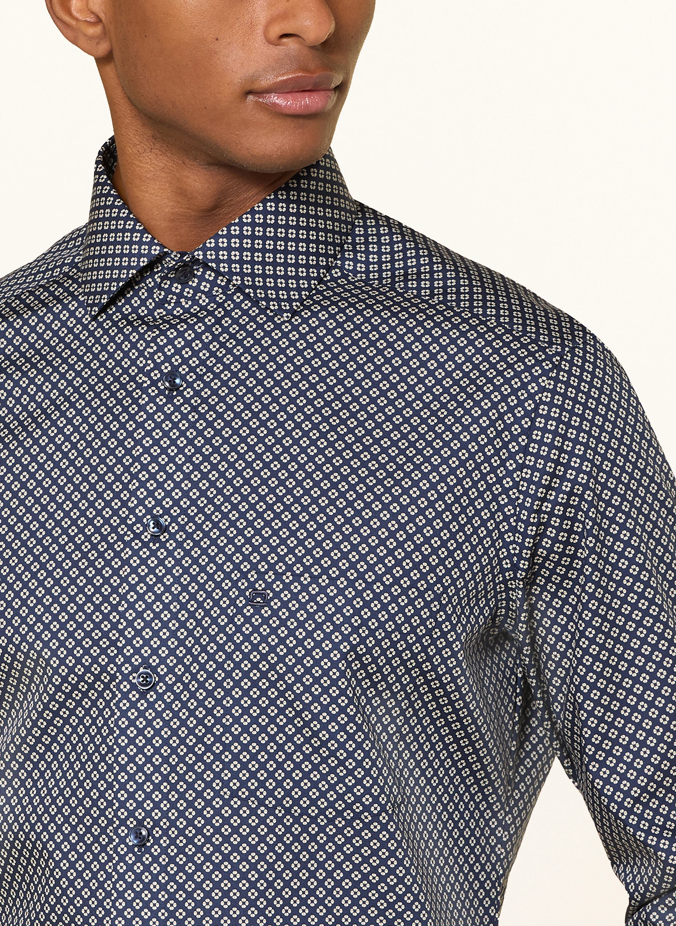 OLYMP Luxor modern fit shirt: DARK BLUE