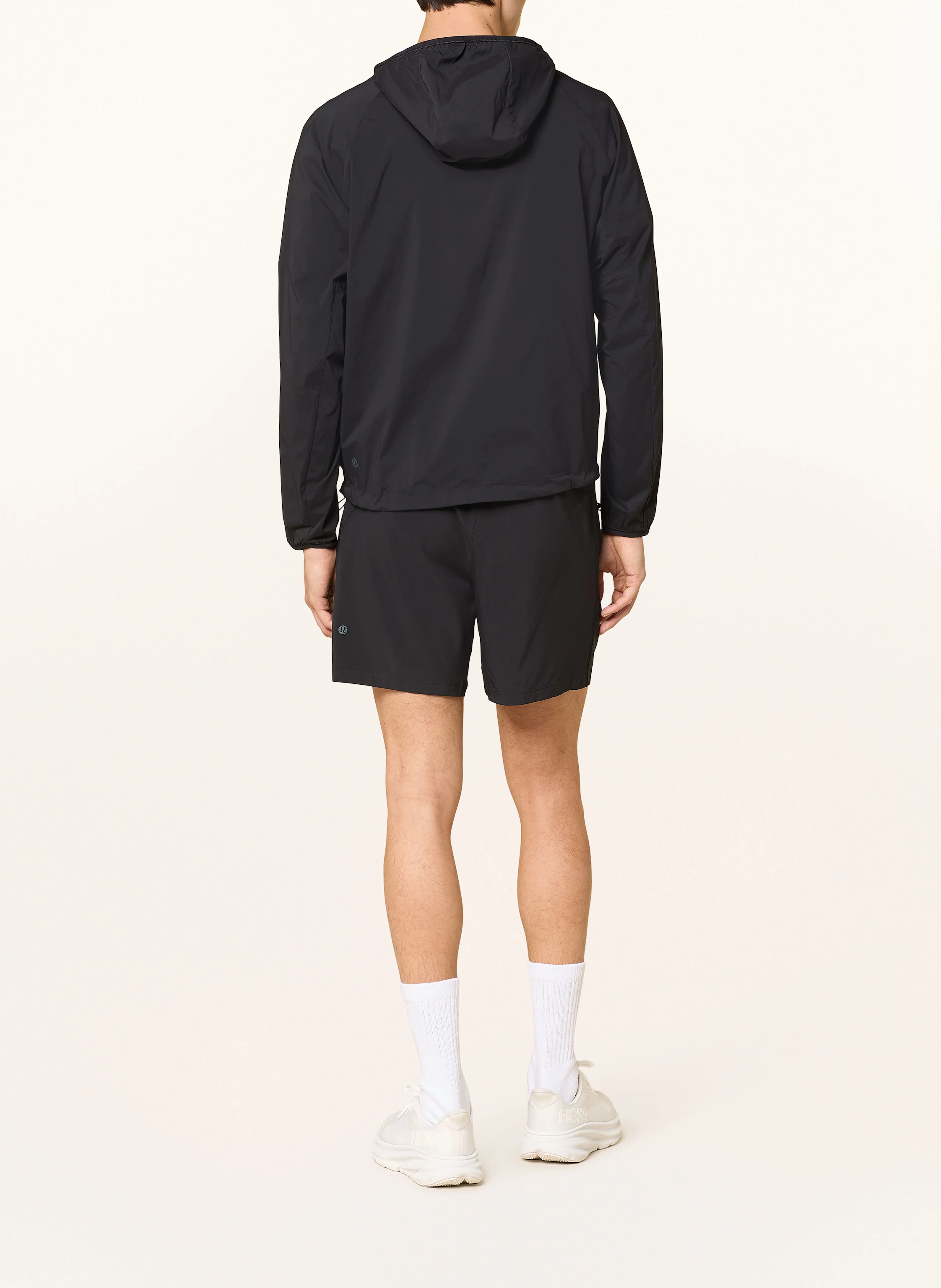 lululemon MULTI-POCKET RUNNING ANORAK jacket in black