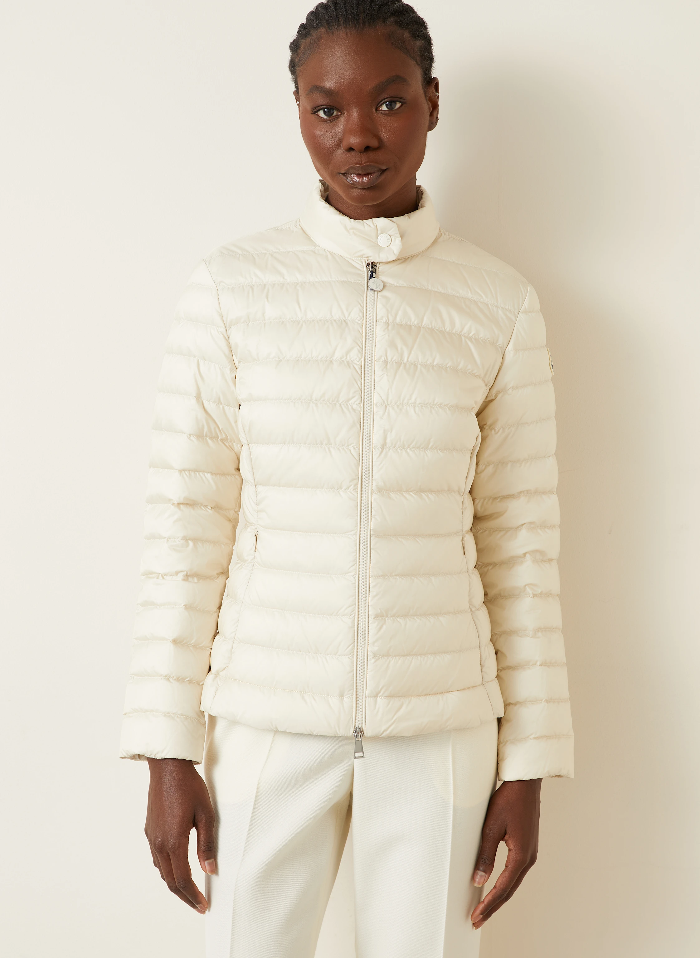 【送料&関税込】Moncler igelle Cream Polyamide Down Jacket Moncler 'igelle' Cream Polyamide Down Jacket | italist