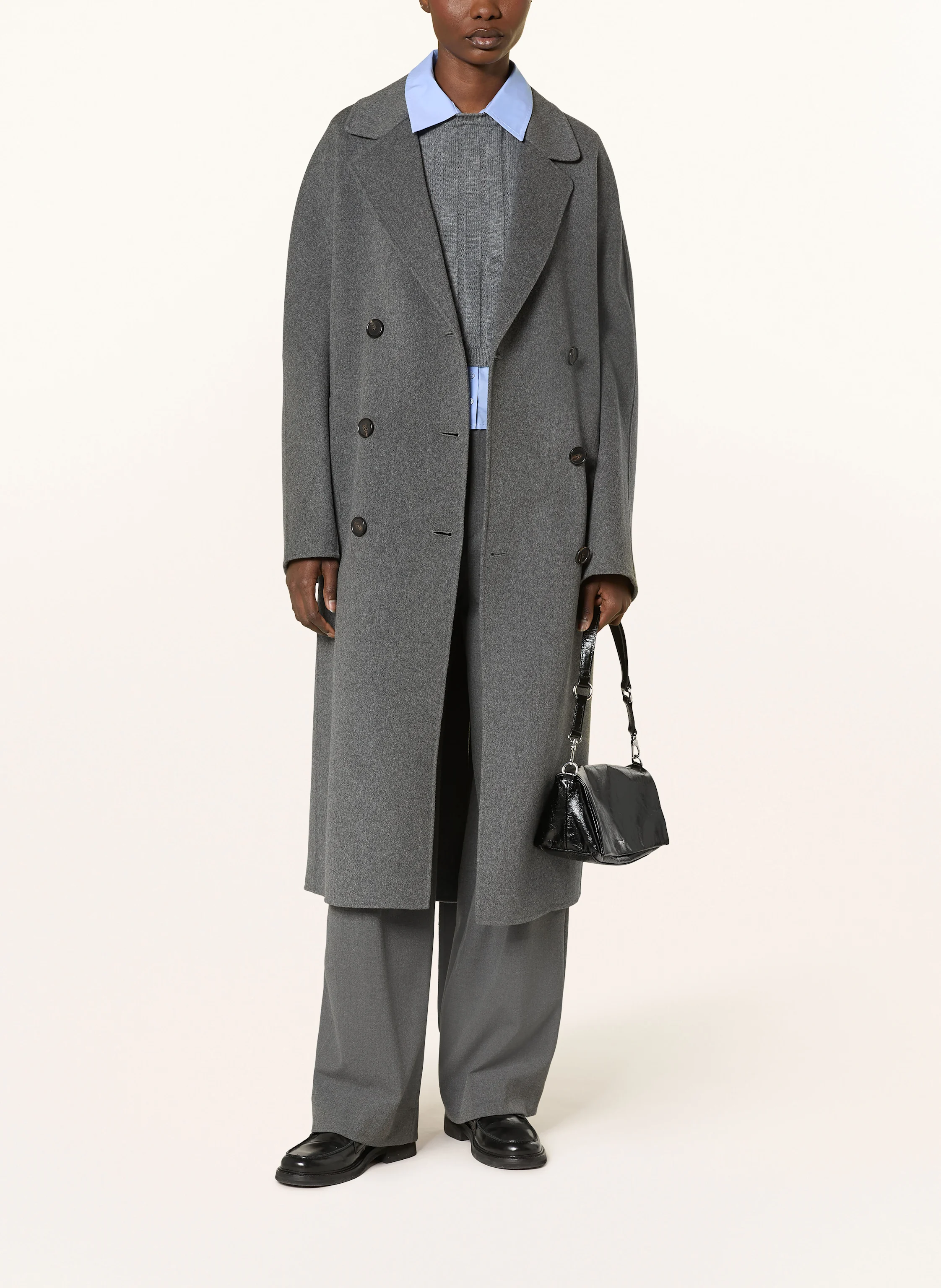コート MAX MARA`S CABAN COAT Caban virgin wool peacoat in blue - S Max Mara | Mytheresa