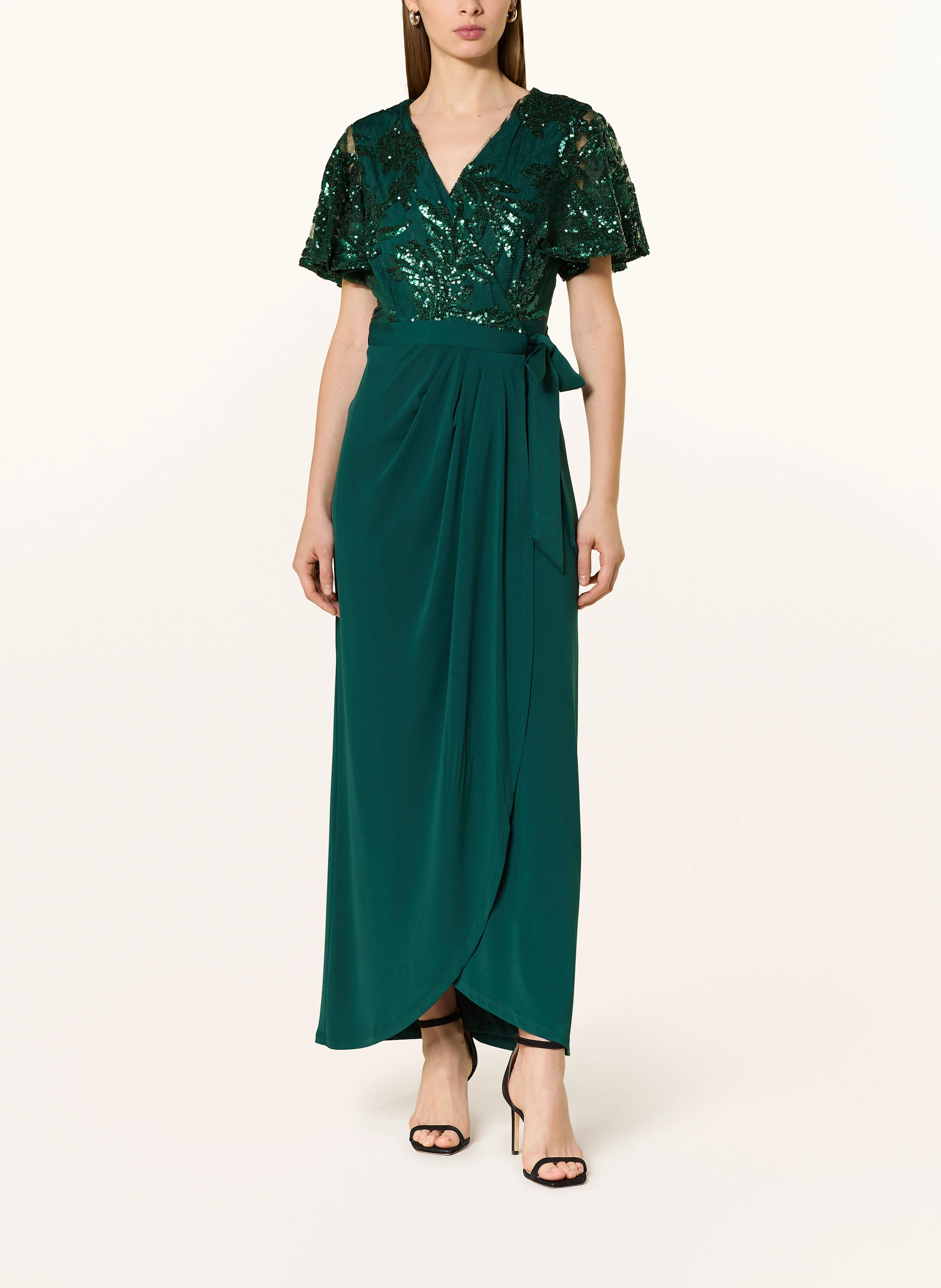 Phase Eight MINTY evening dress with sequins in dark green