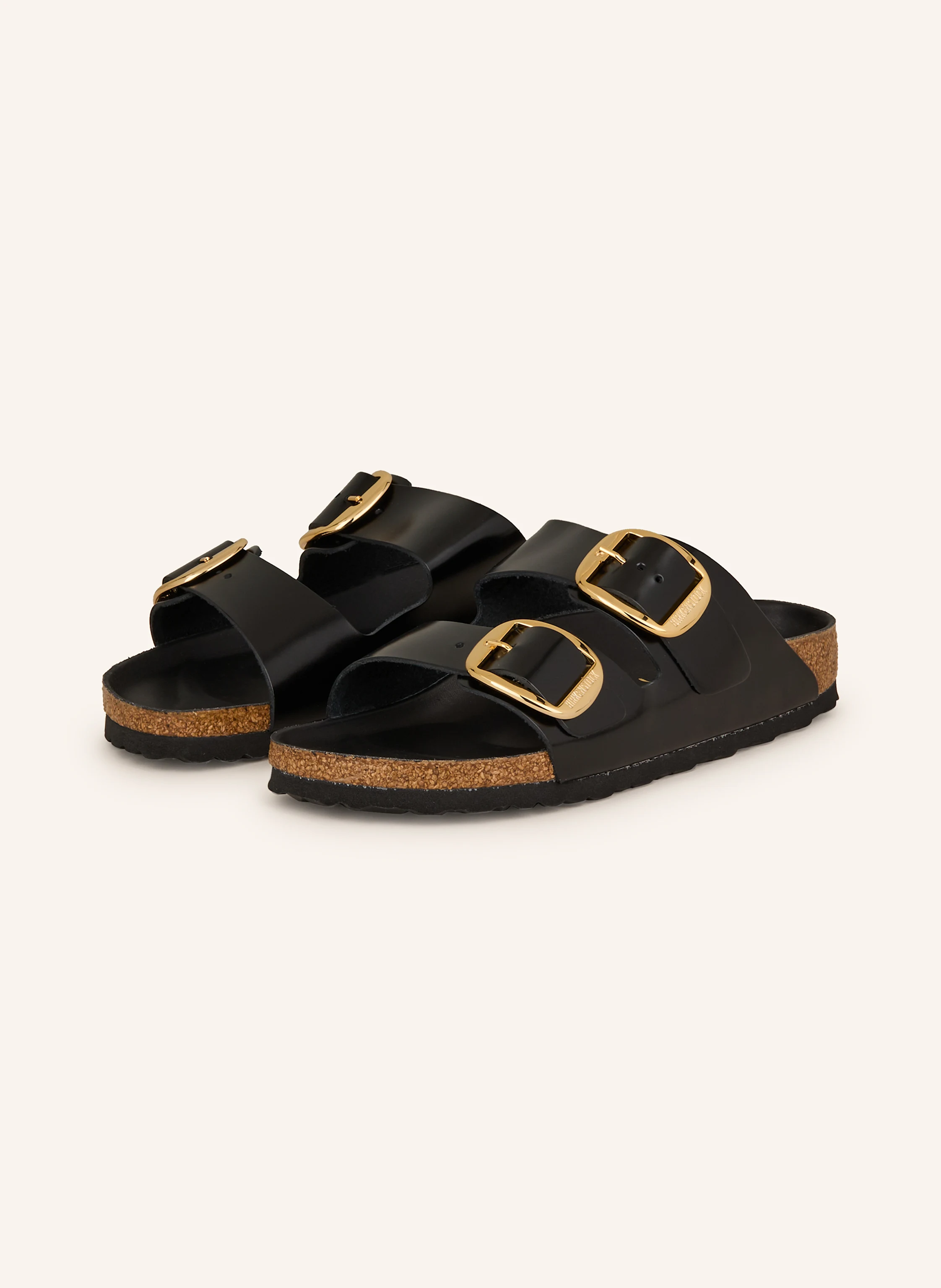 BIRKENSTOCK Slides ARIZONA BIG BUCKLE LENA in black