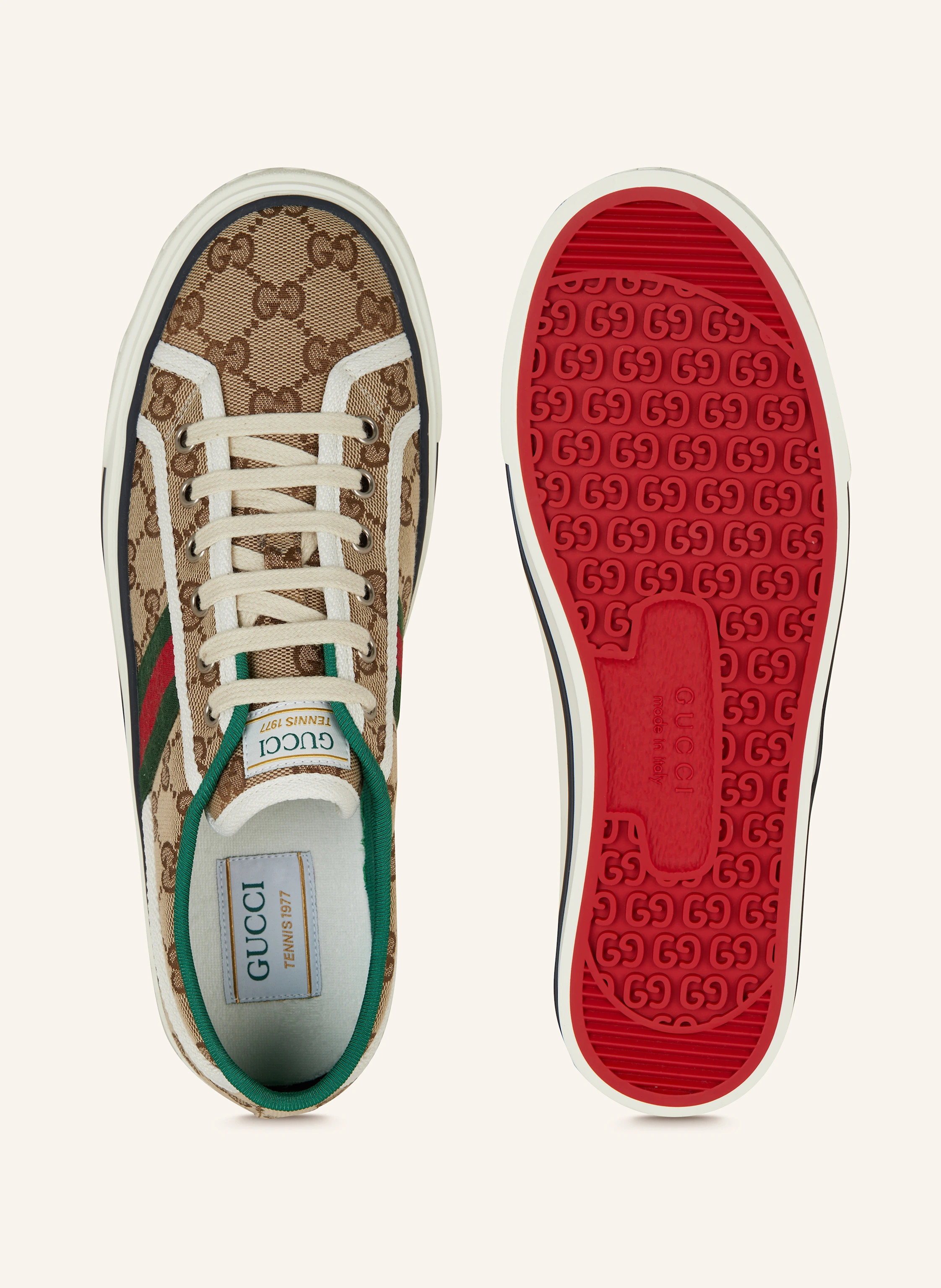 GUCCI Sneakers in 9766 beige eb/m.whi/vrv