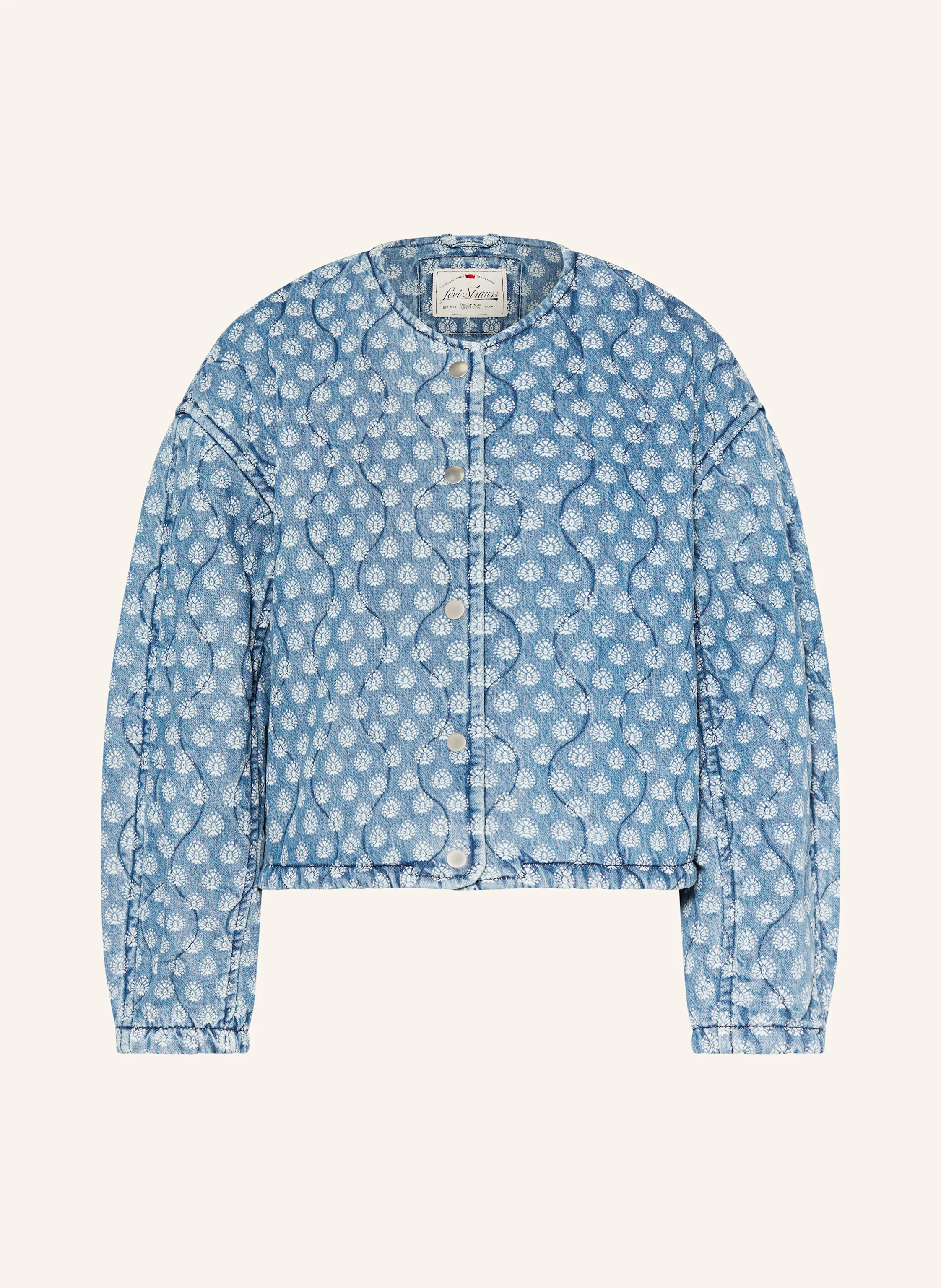 Levi's® Quilted jacket in blue/ white