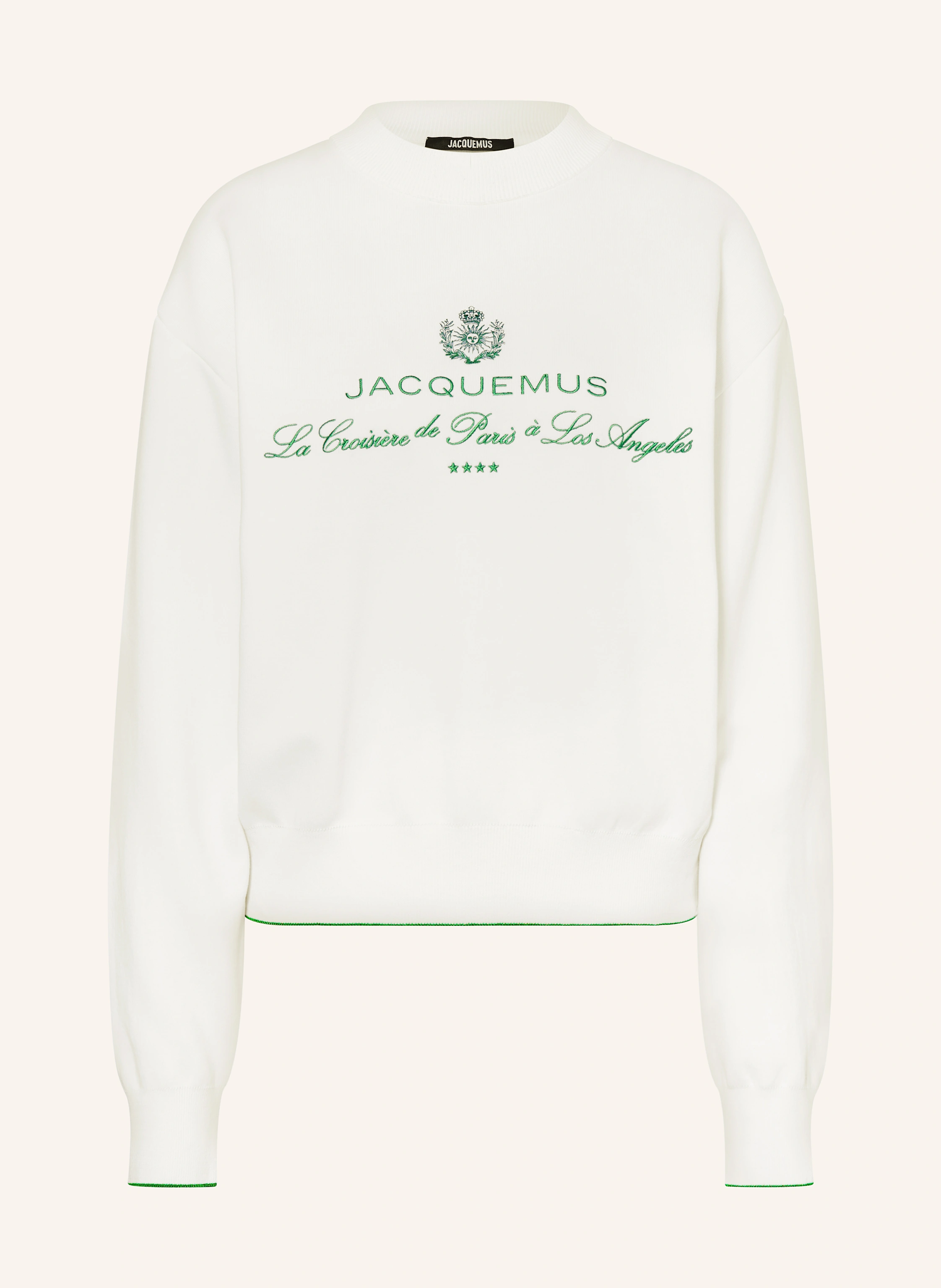 JACQUEMUS Sweatshirt LA MAILLE VENICE in white