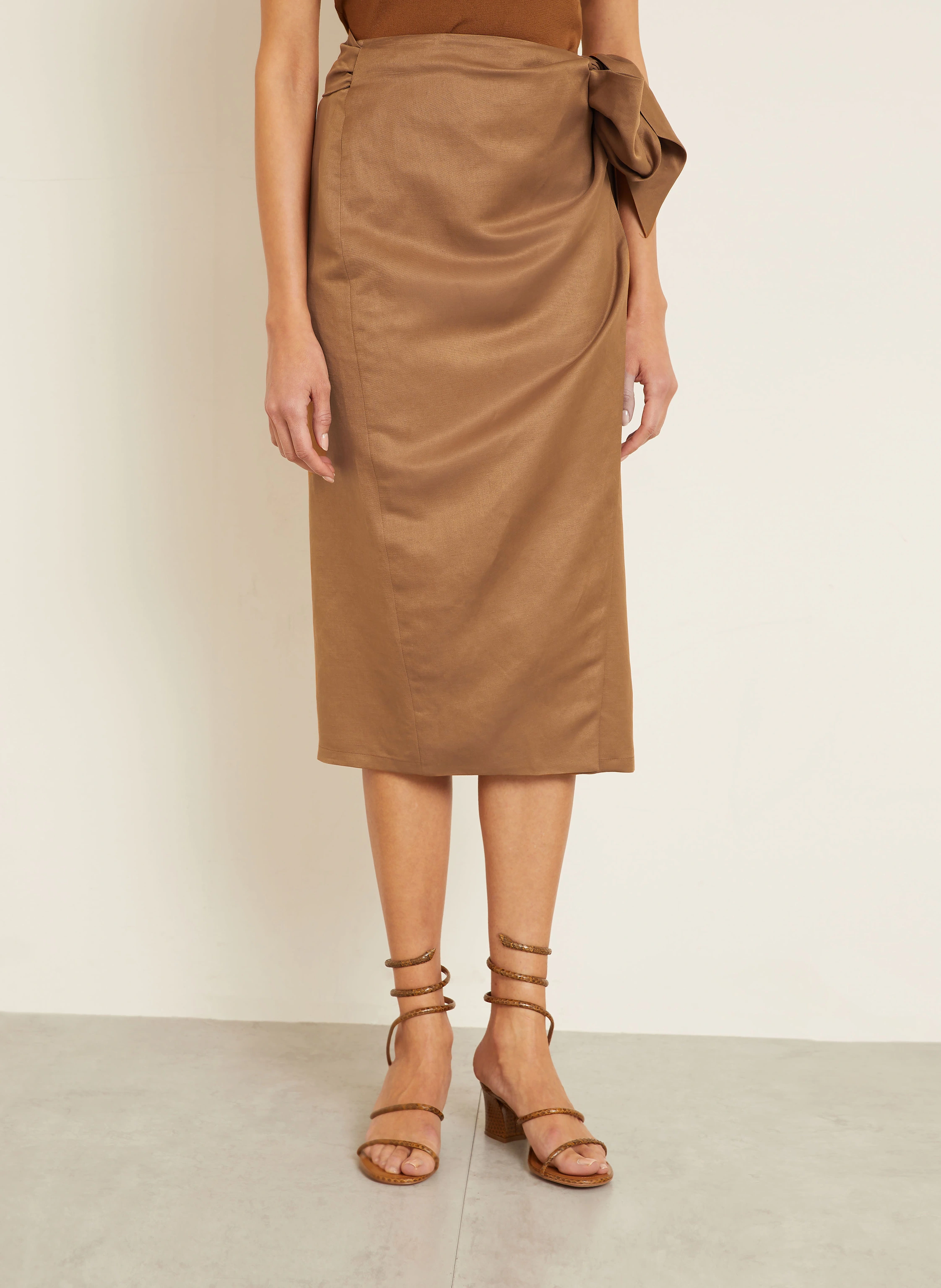 【送料&関税込】Max Mara tequila Skirt Max Mara Tequila Midi Skirt | Brown | FARFETCH