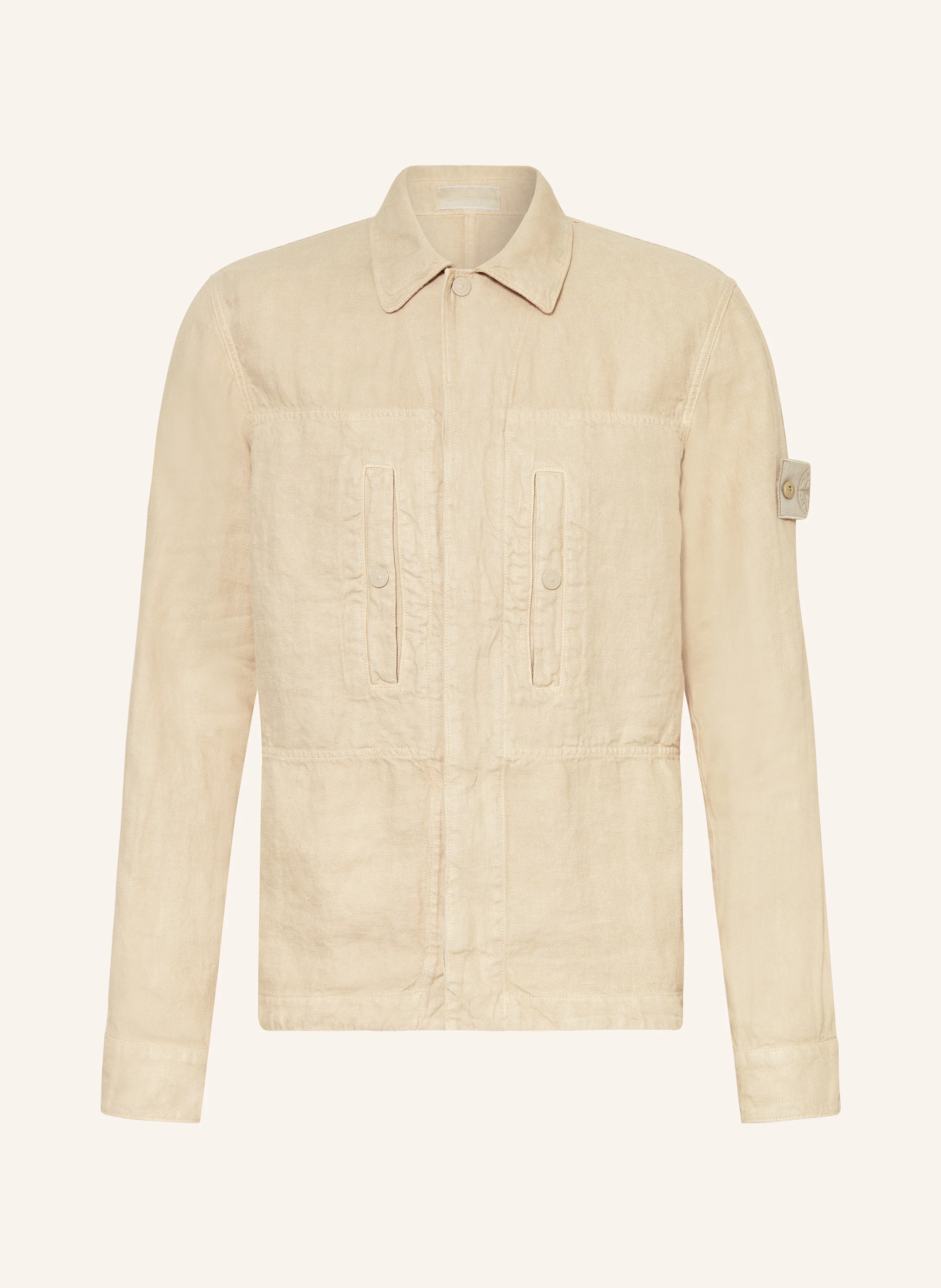 STONE ISLAND Linen jacket GOST in beige