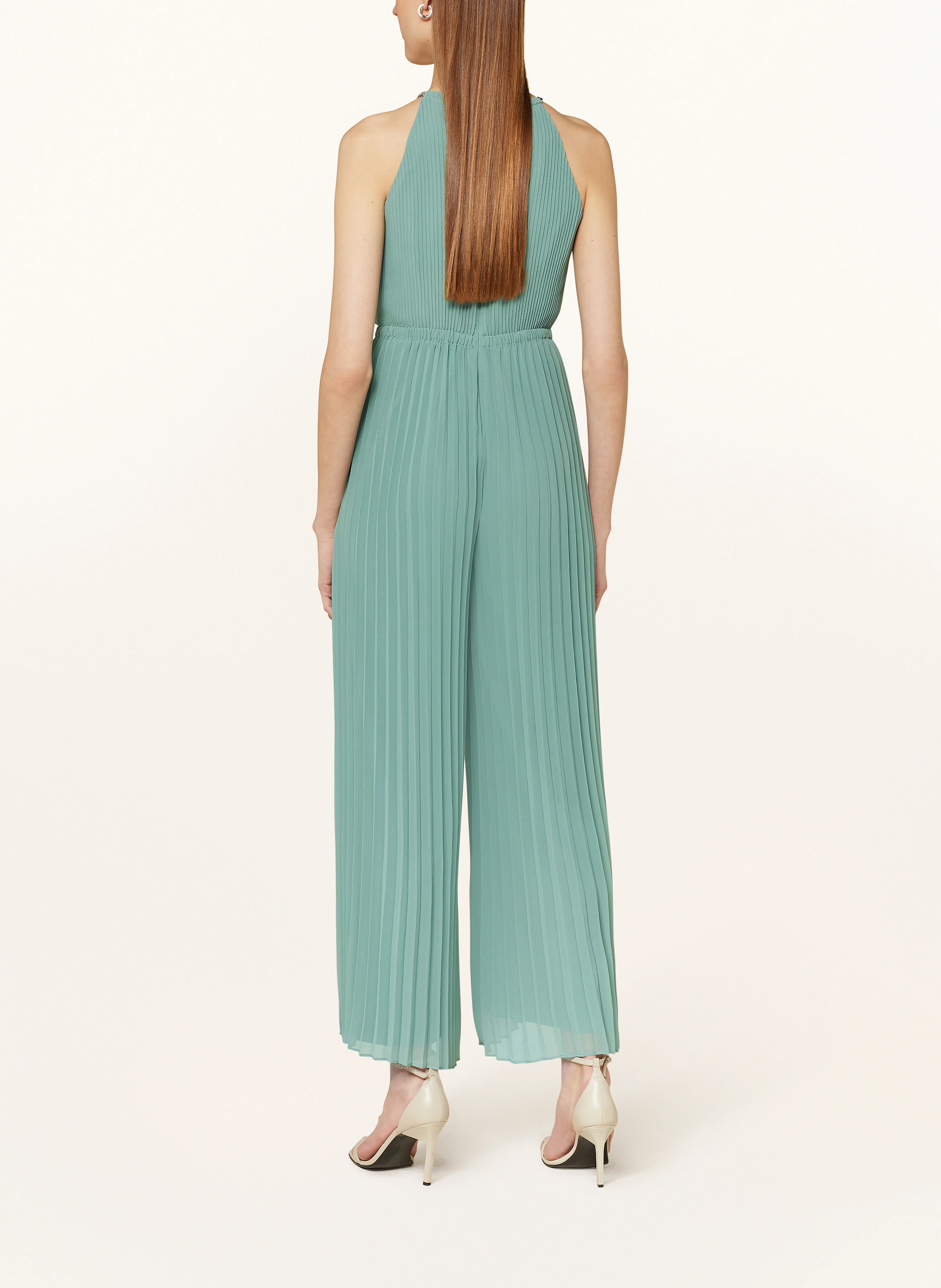APART Plisseret jumpsuit: MINT