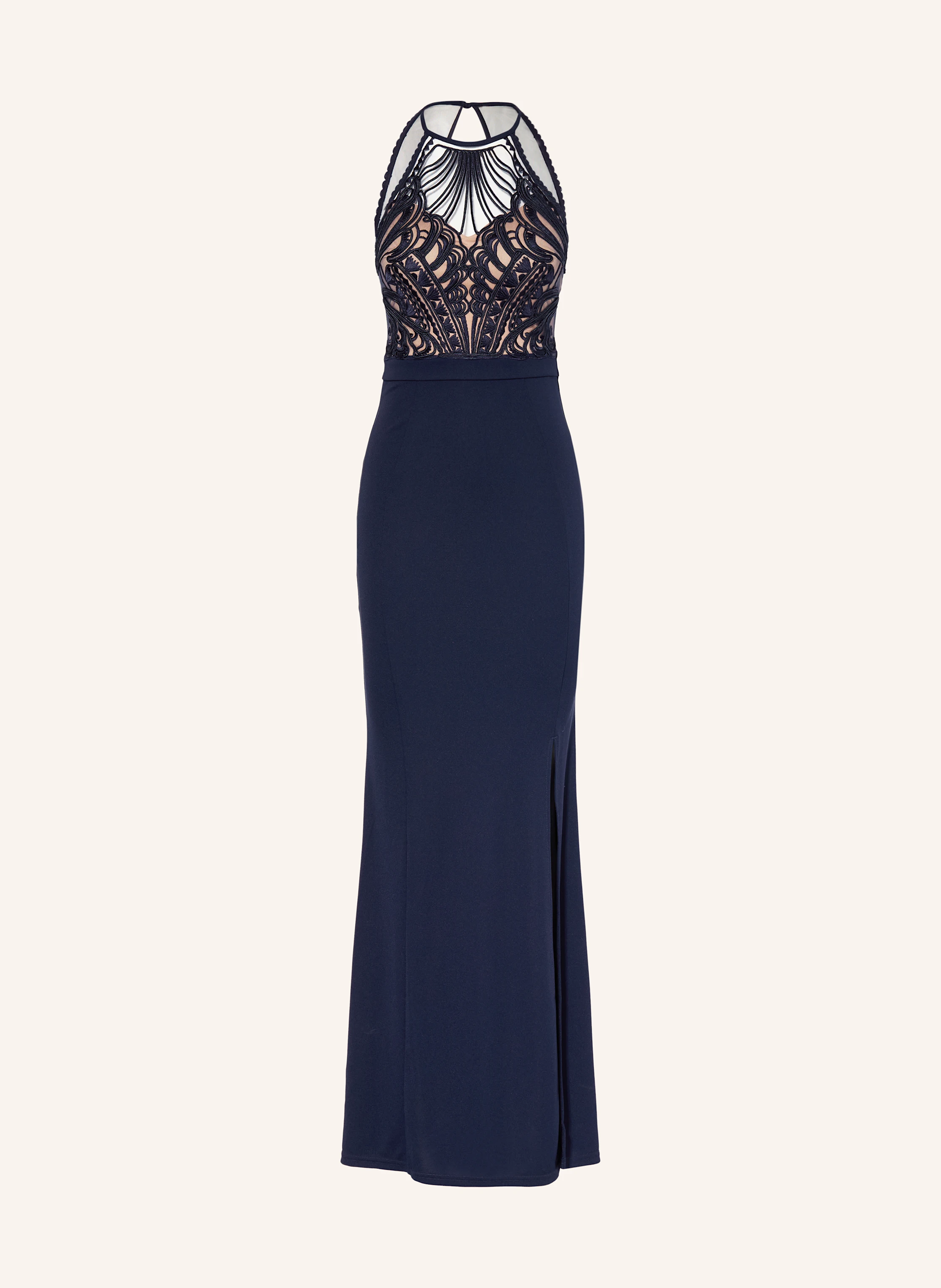 LIPSY Evening dress with lace in dark blue