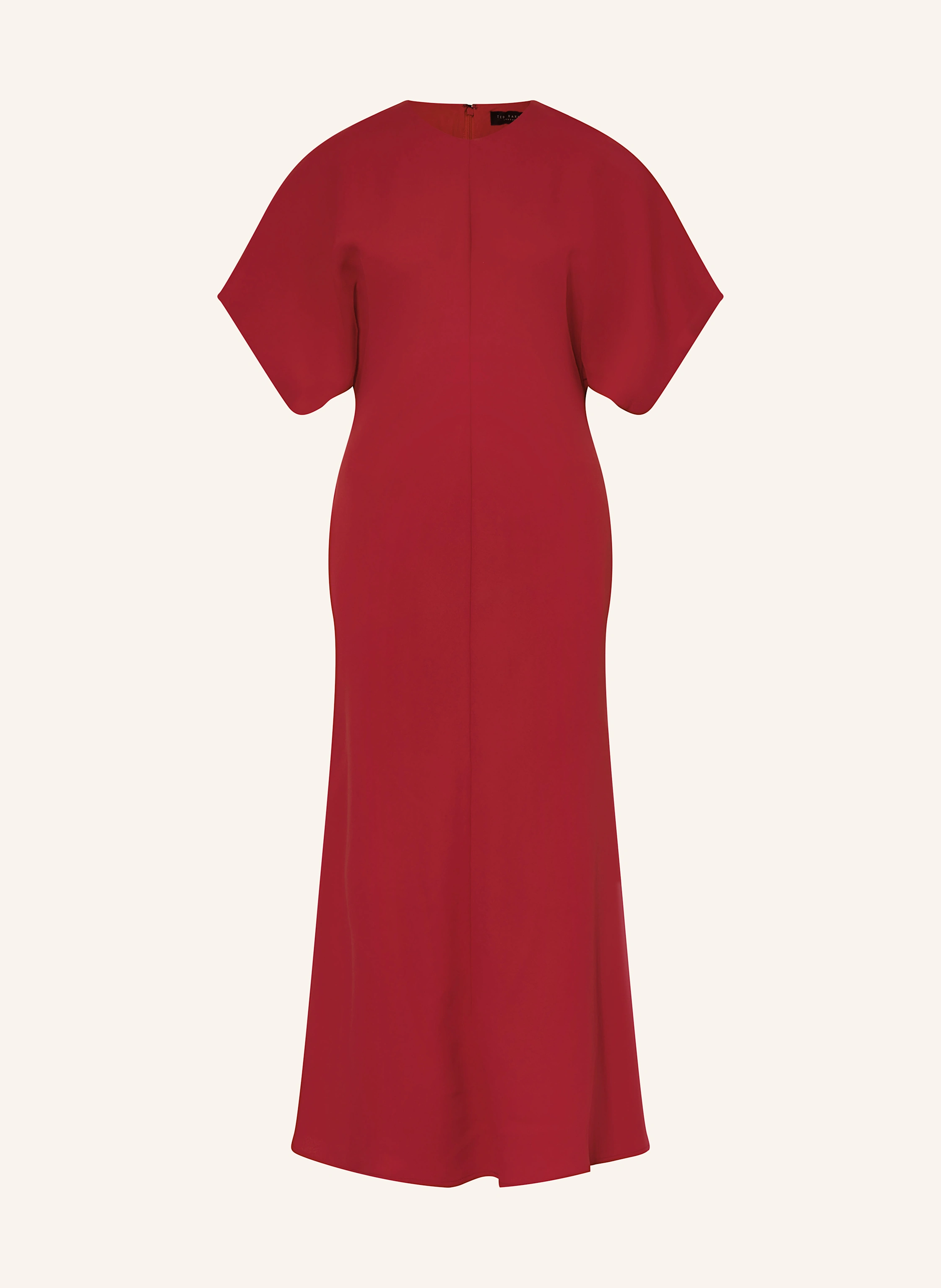 dark red bodycon dress Ruched Backless Mermaid Dress In Cherry Red