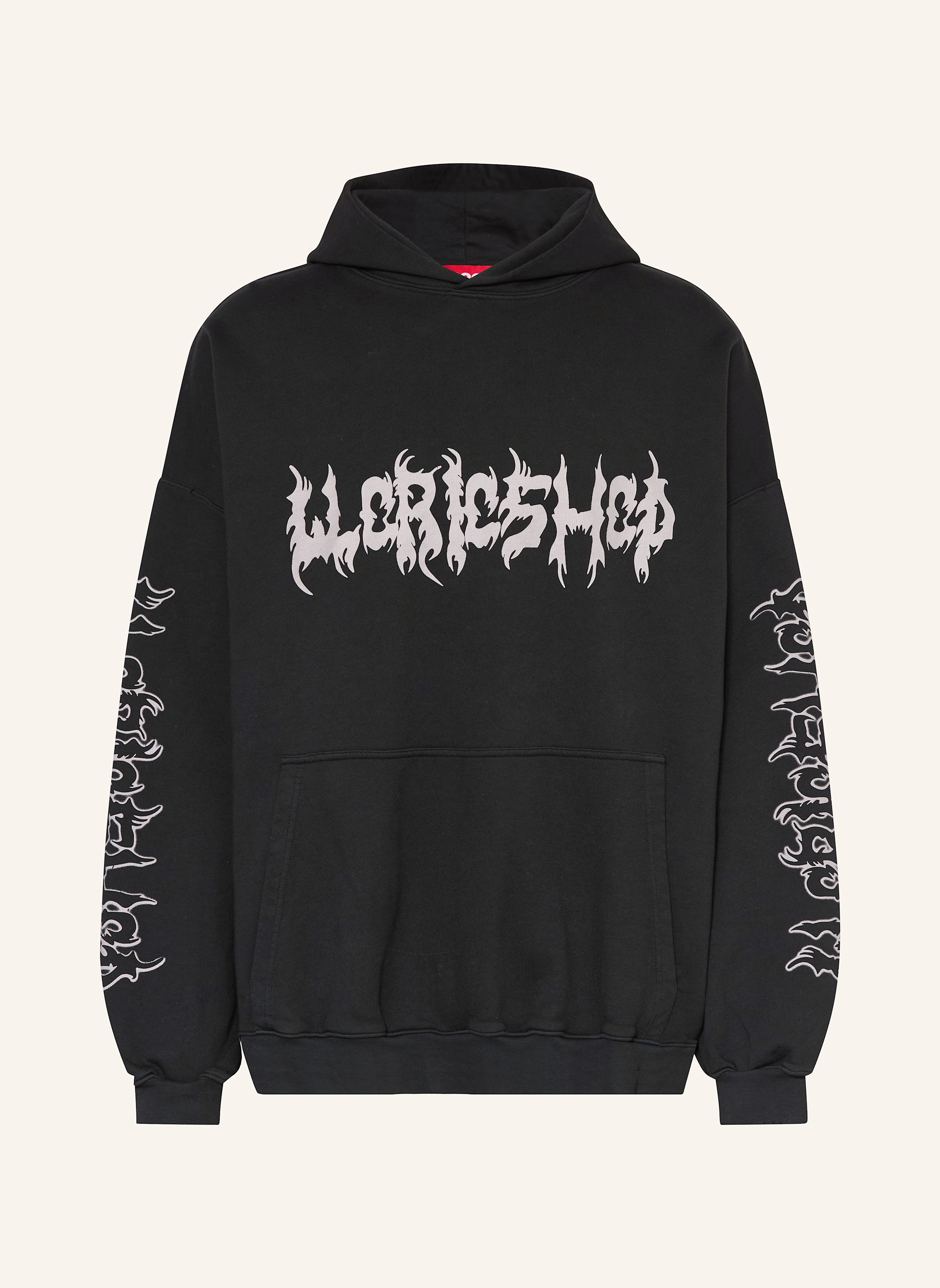 032c FAITHLESS oversized hoodie in black