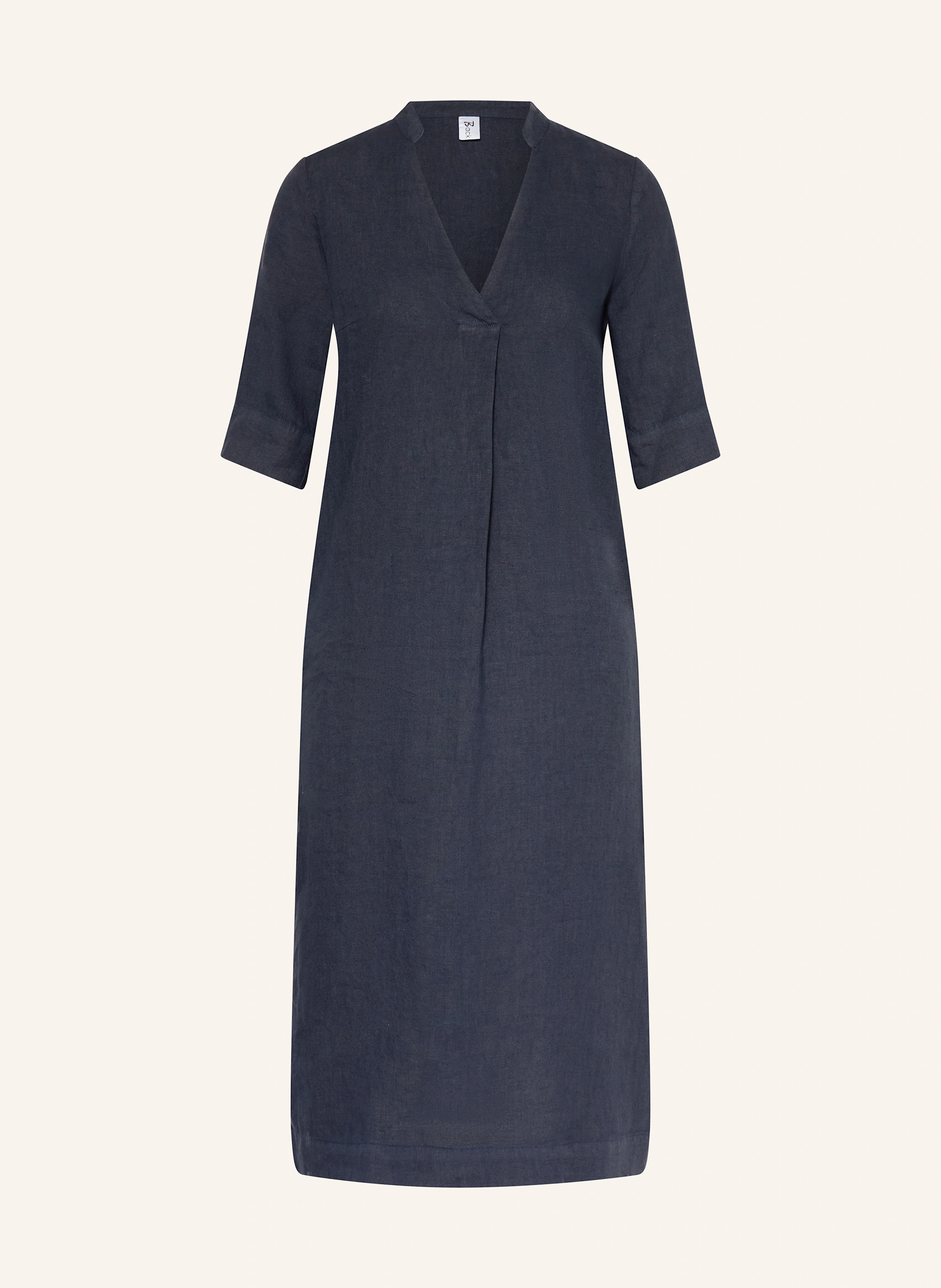Backstage Linen dress ROXI in dark blue