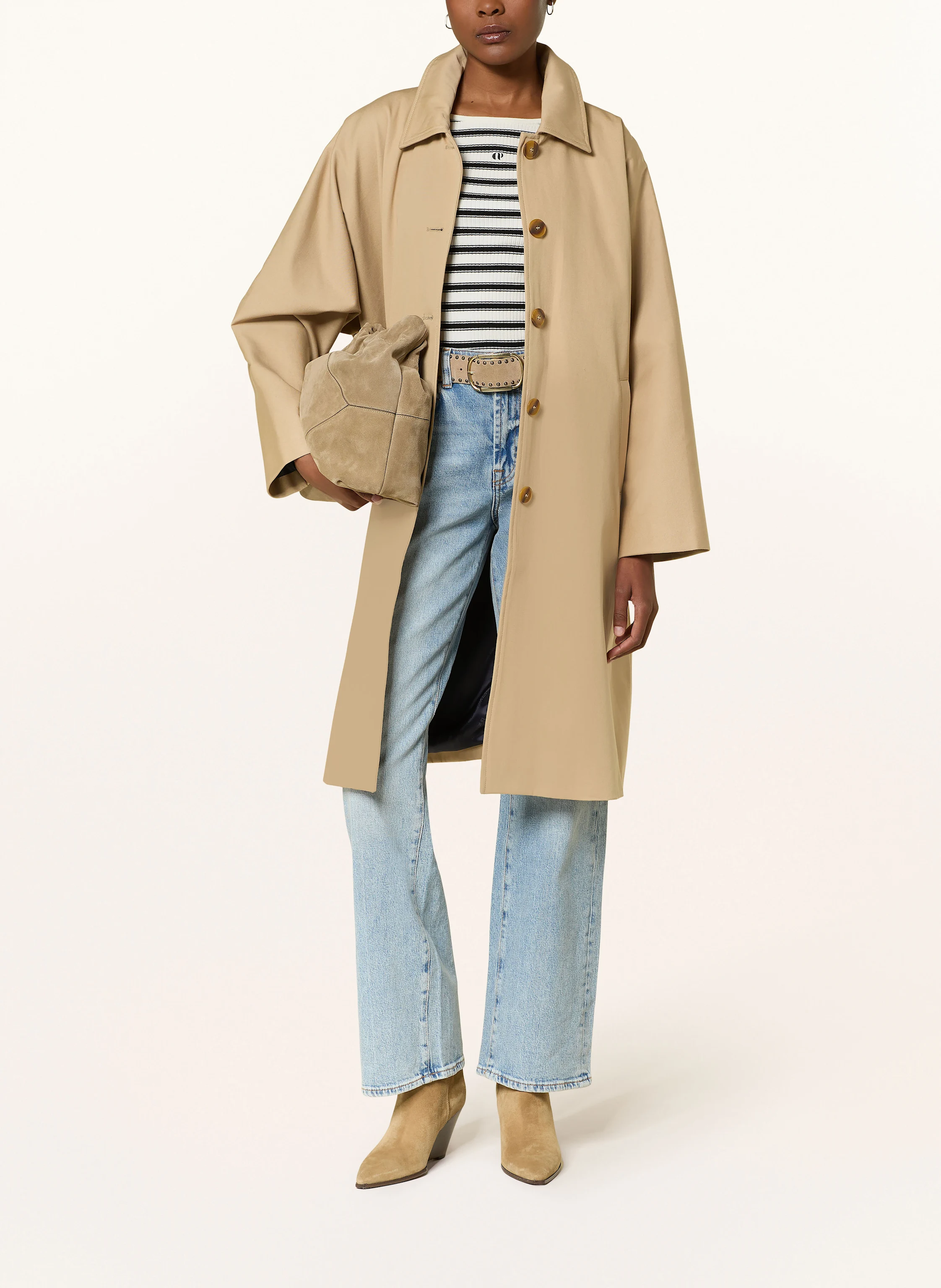 Ameri vintage DADDY MIDI TRENCH COAT