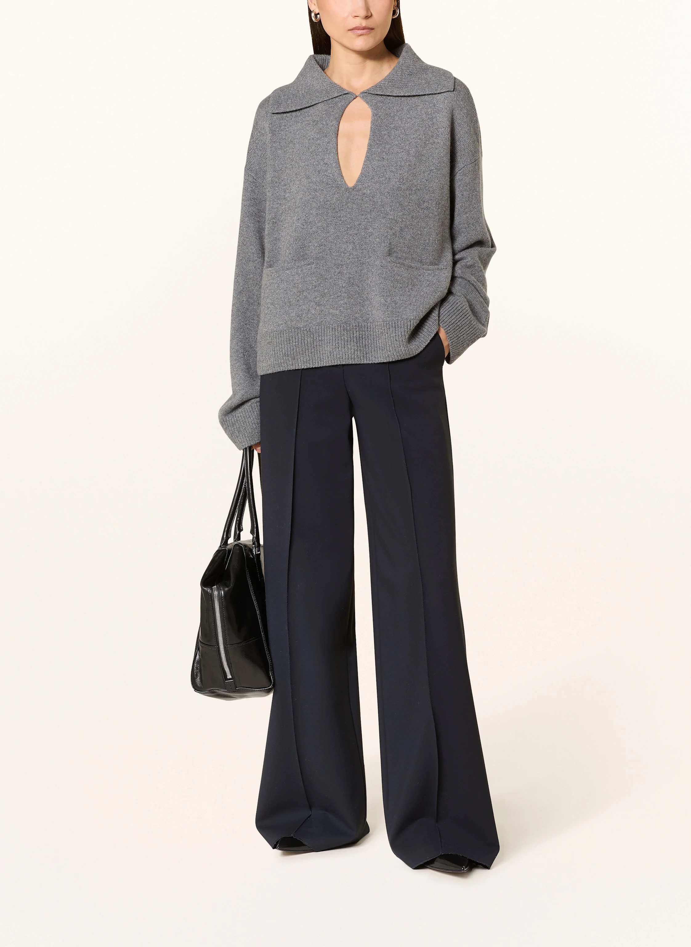 (THE MERCER) N.Y. Cashmere sweater: GRAY