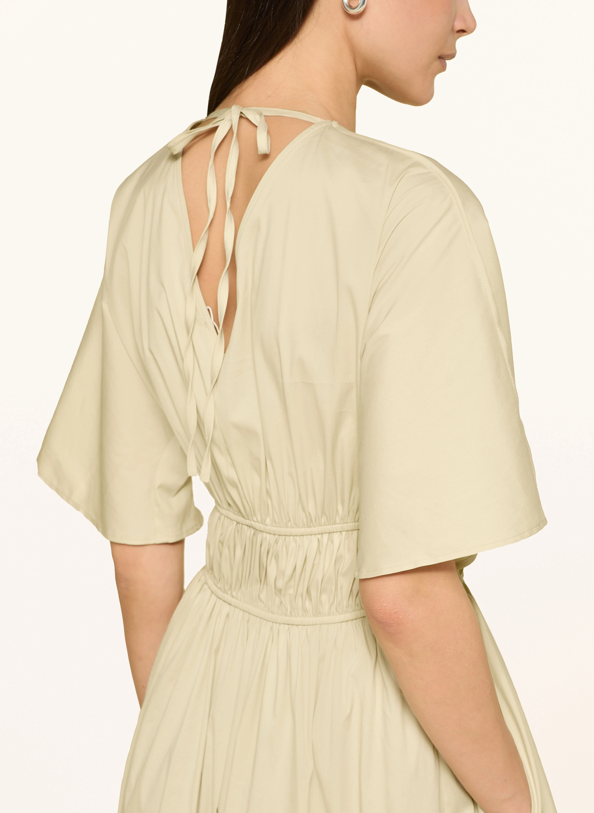 green emerald velvet dress COS Bandeau Maxi