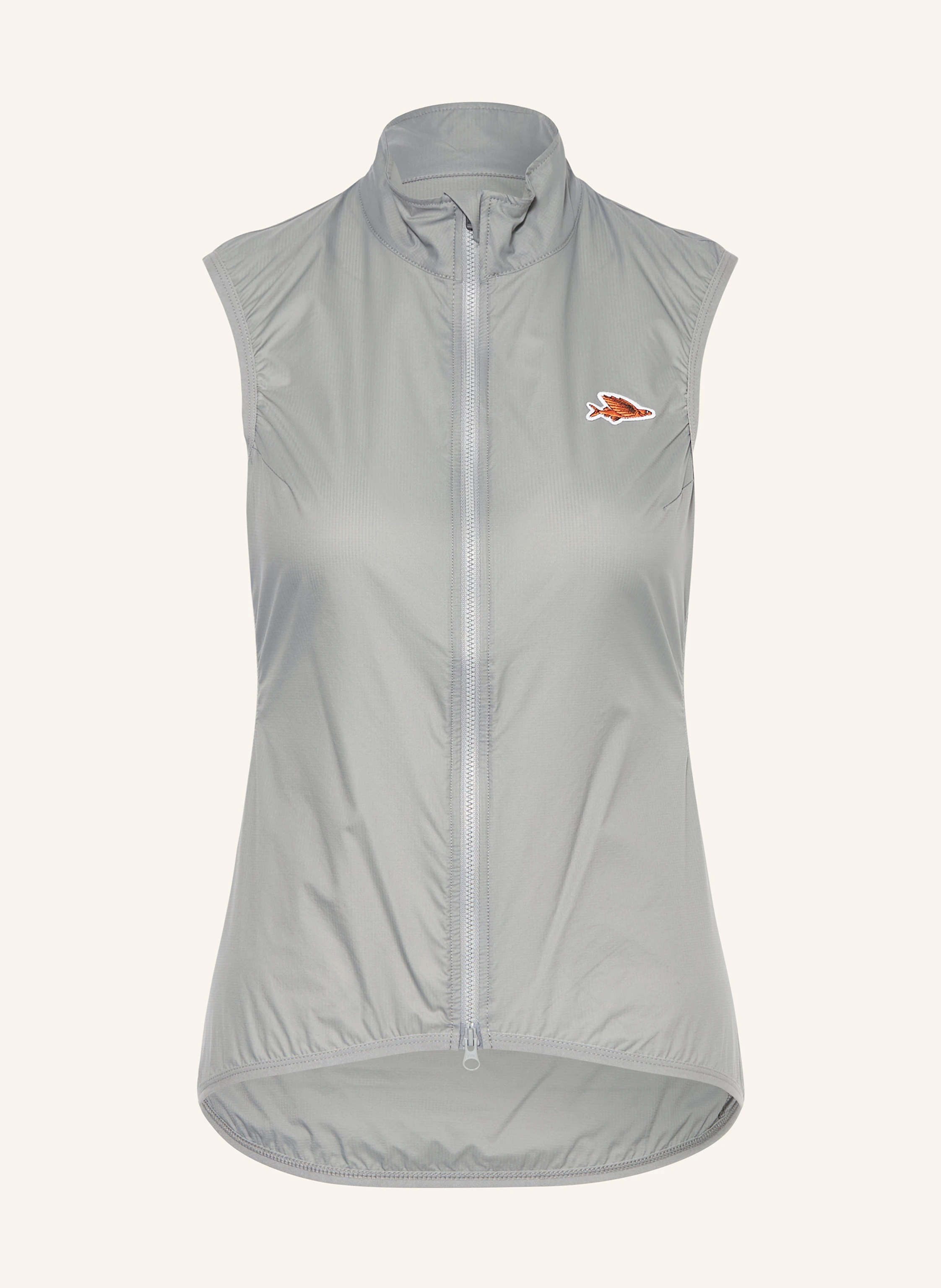 CAFÉ DU CYCLISTE Gilet cycliste EDITH en gris / blanc