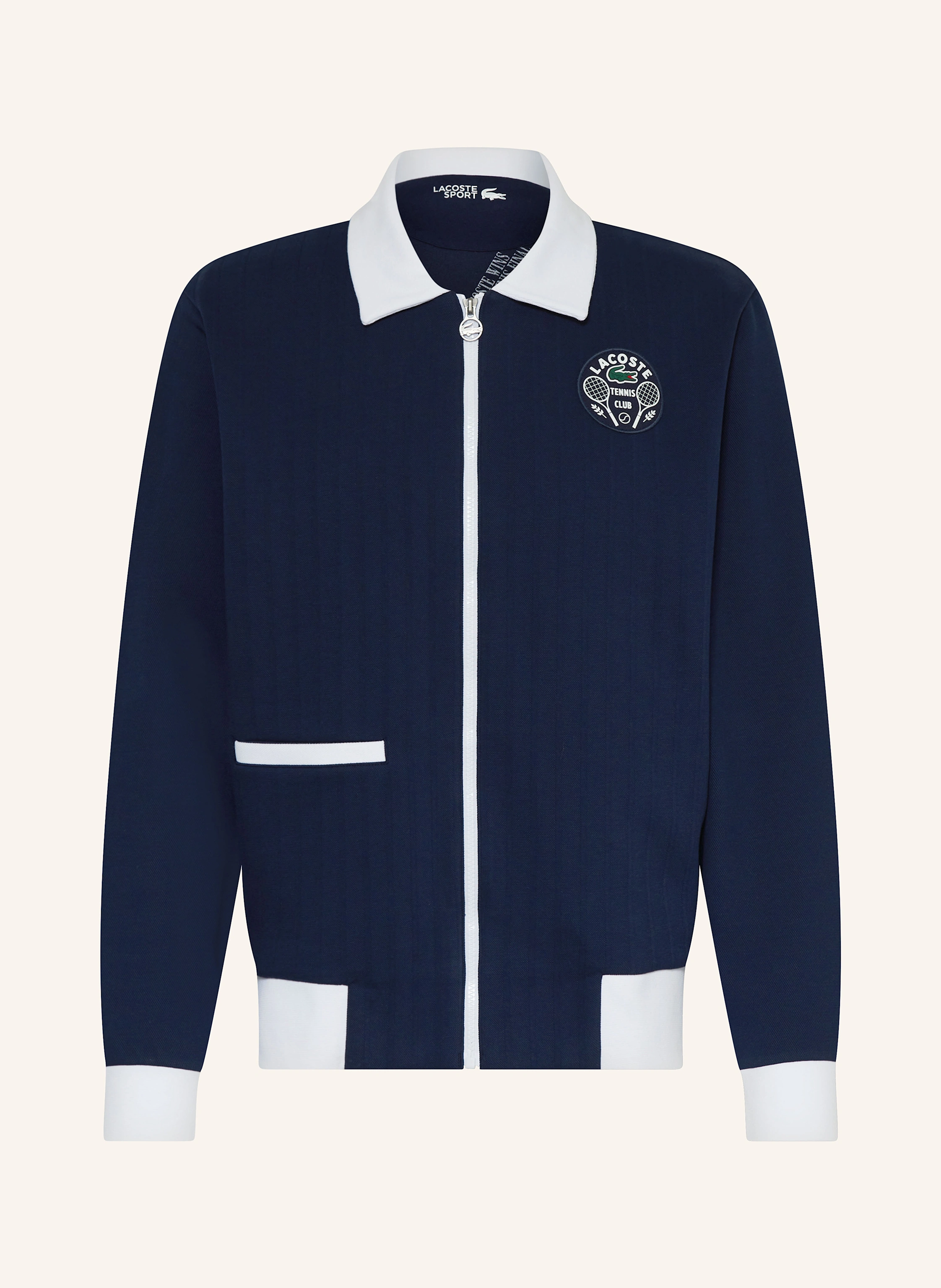 LACOSTE Trainingsjacke HERITAGE in dunkelblau
