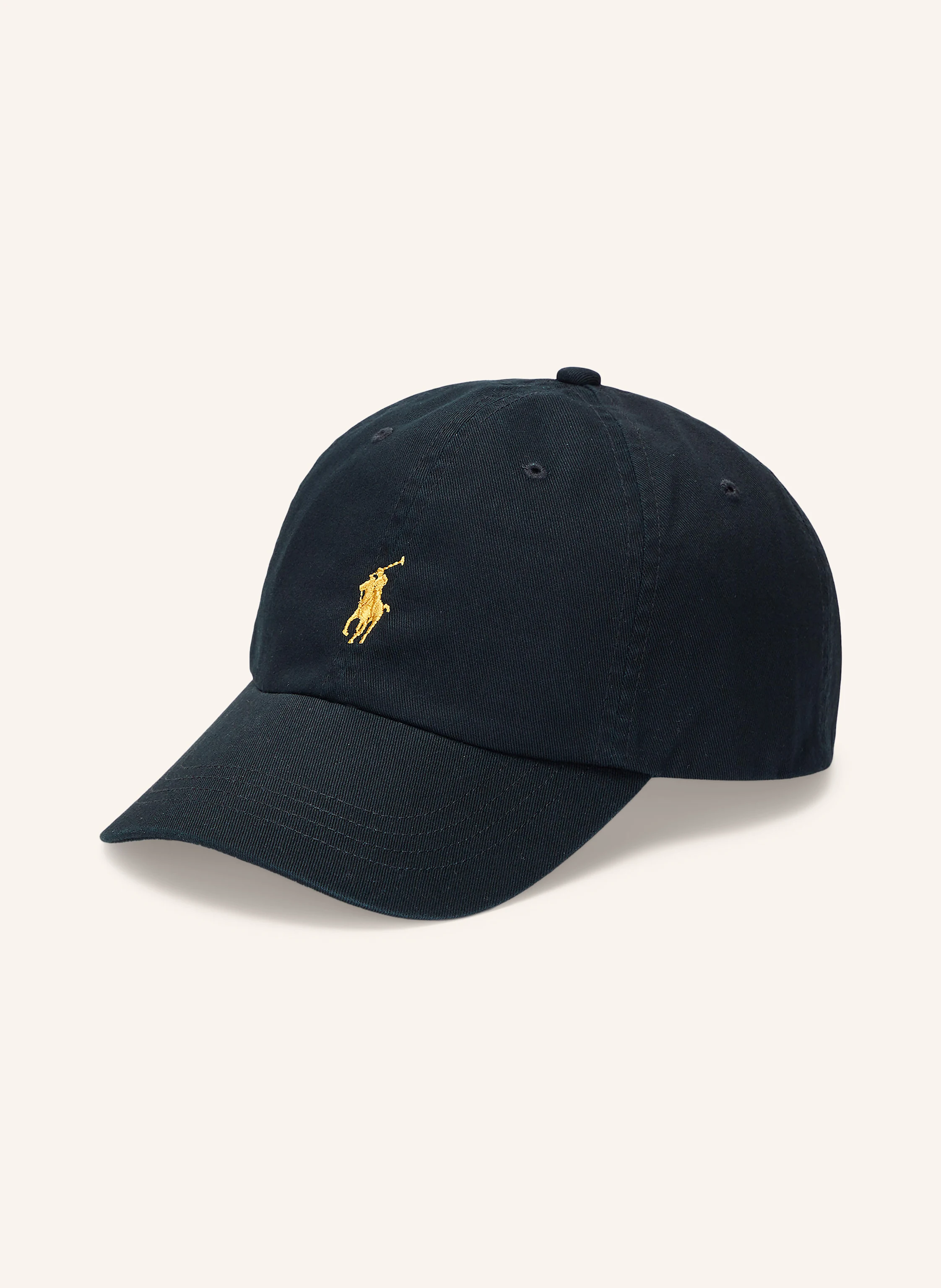 POLO RALPH LAUREN Cap in black/ gold