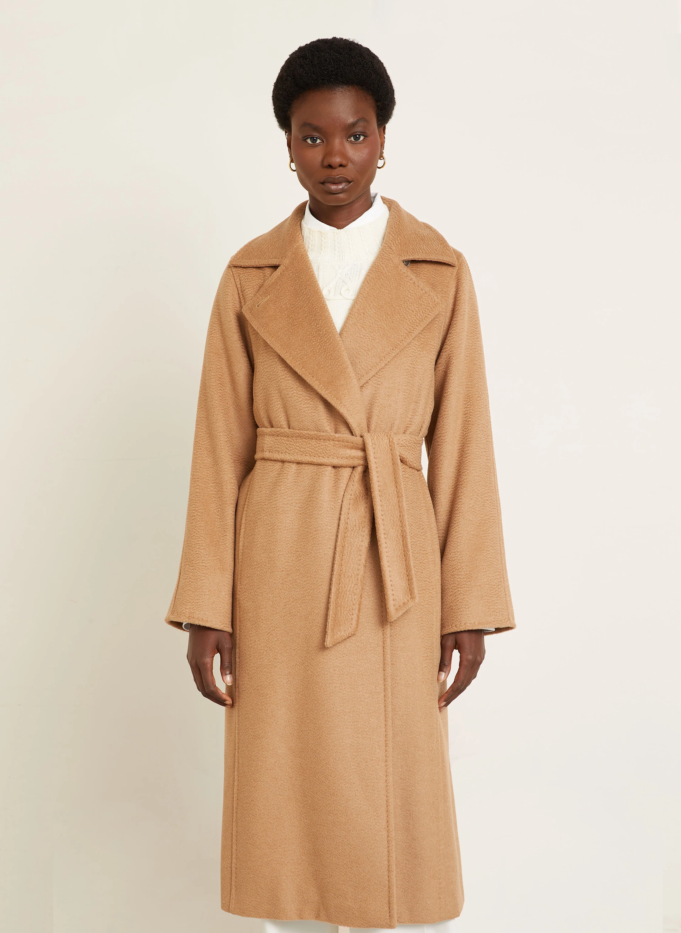 Max Mara MANUELA camel hair coat in camel