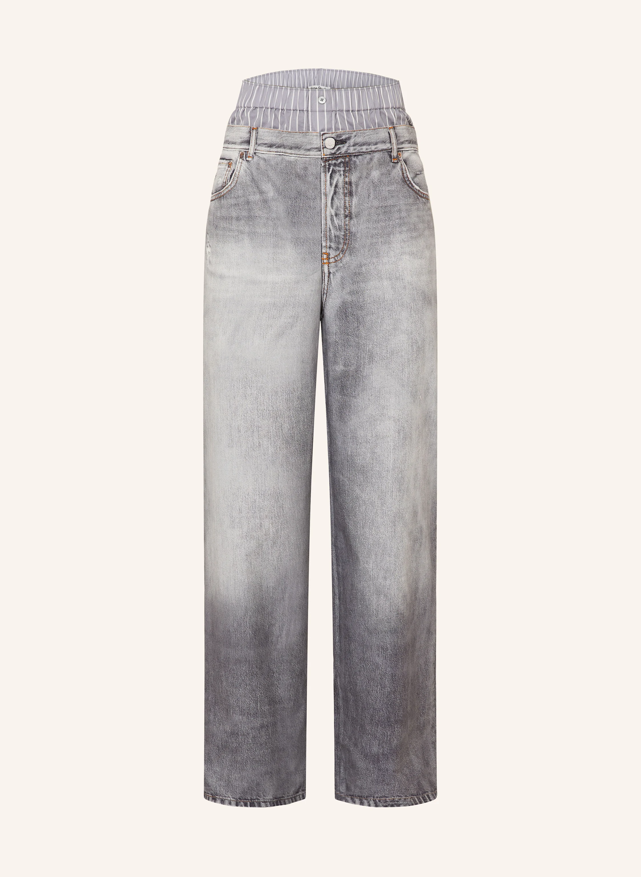 Acne Studios Straight jeans in gray / dark gray