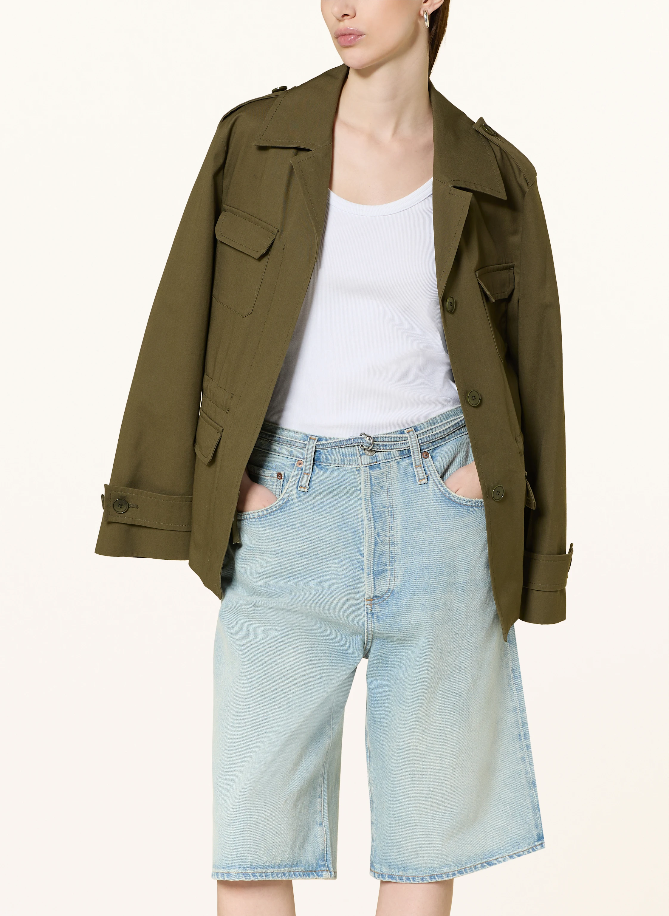 DRYKORN Field jacket BODNEY: GREEN