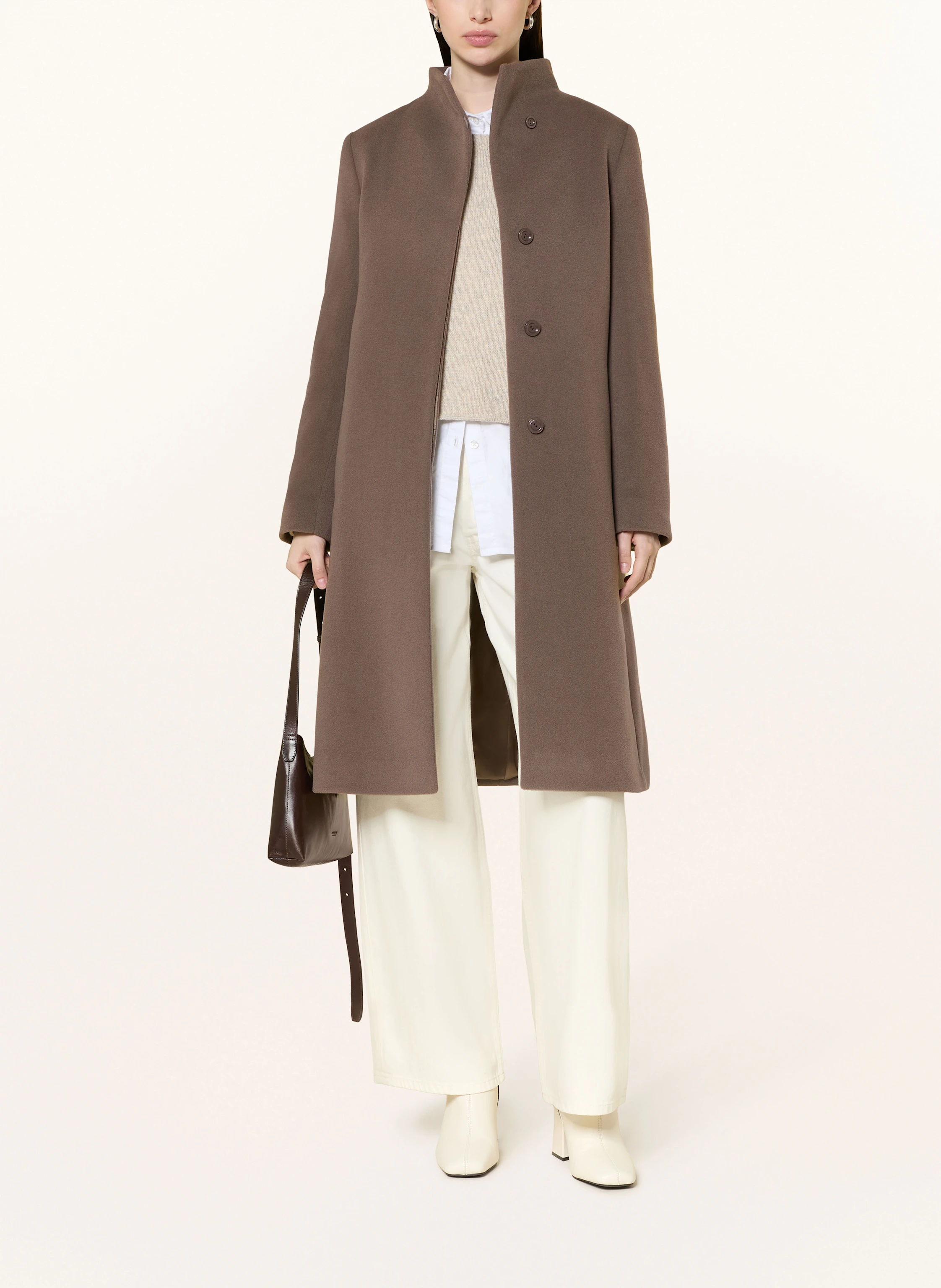 ICONS CINZIA ROCCA Wool coat: GRAY