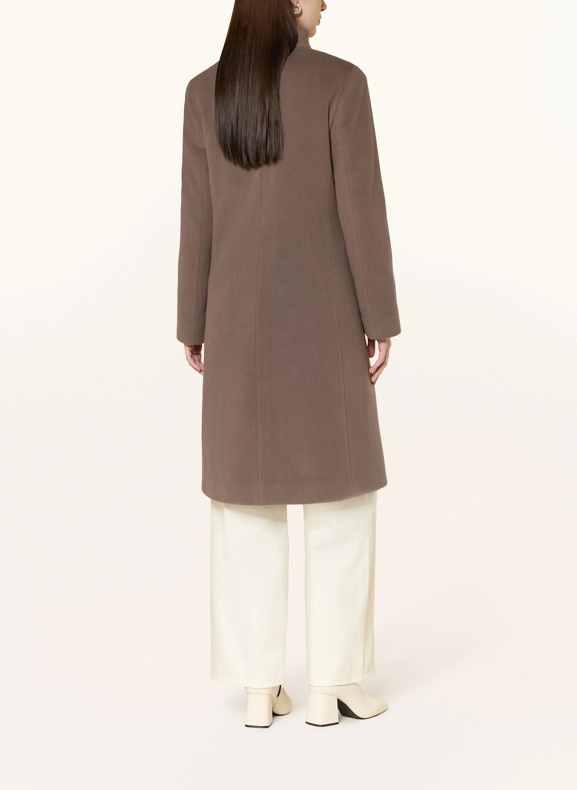 ICONS CINZIA ROCCA Wool coat: GRAY