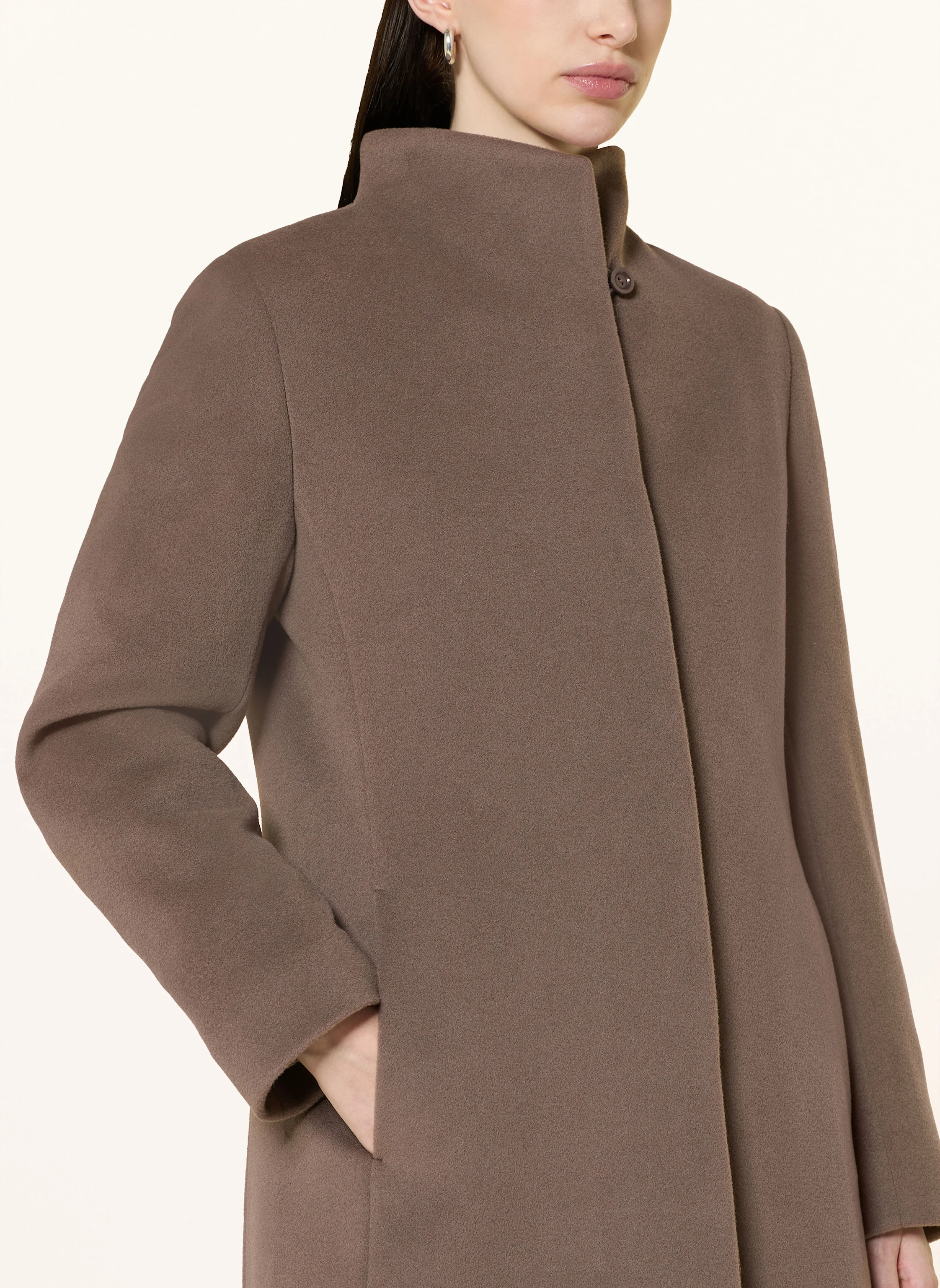 ICONS CINZIA ROCCA Wool coat: GRAY