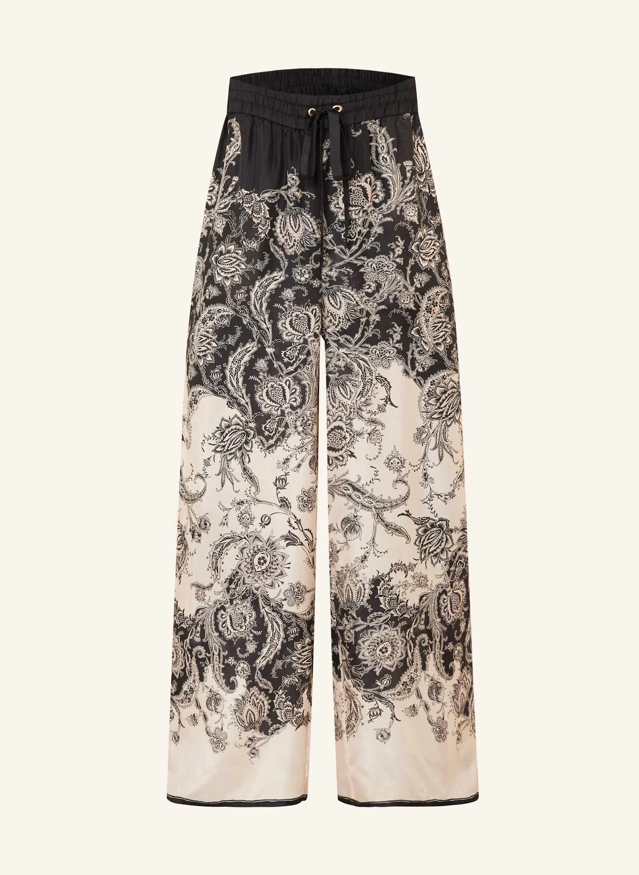 パンツ ZIMMERMANN RHIANNON PANTS Rhiannon Relaxed Pant Cream/Black Floral Online | Zimmermann