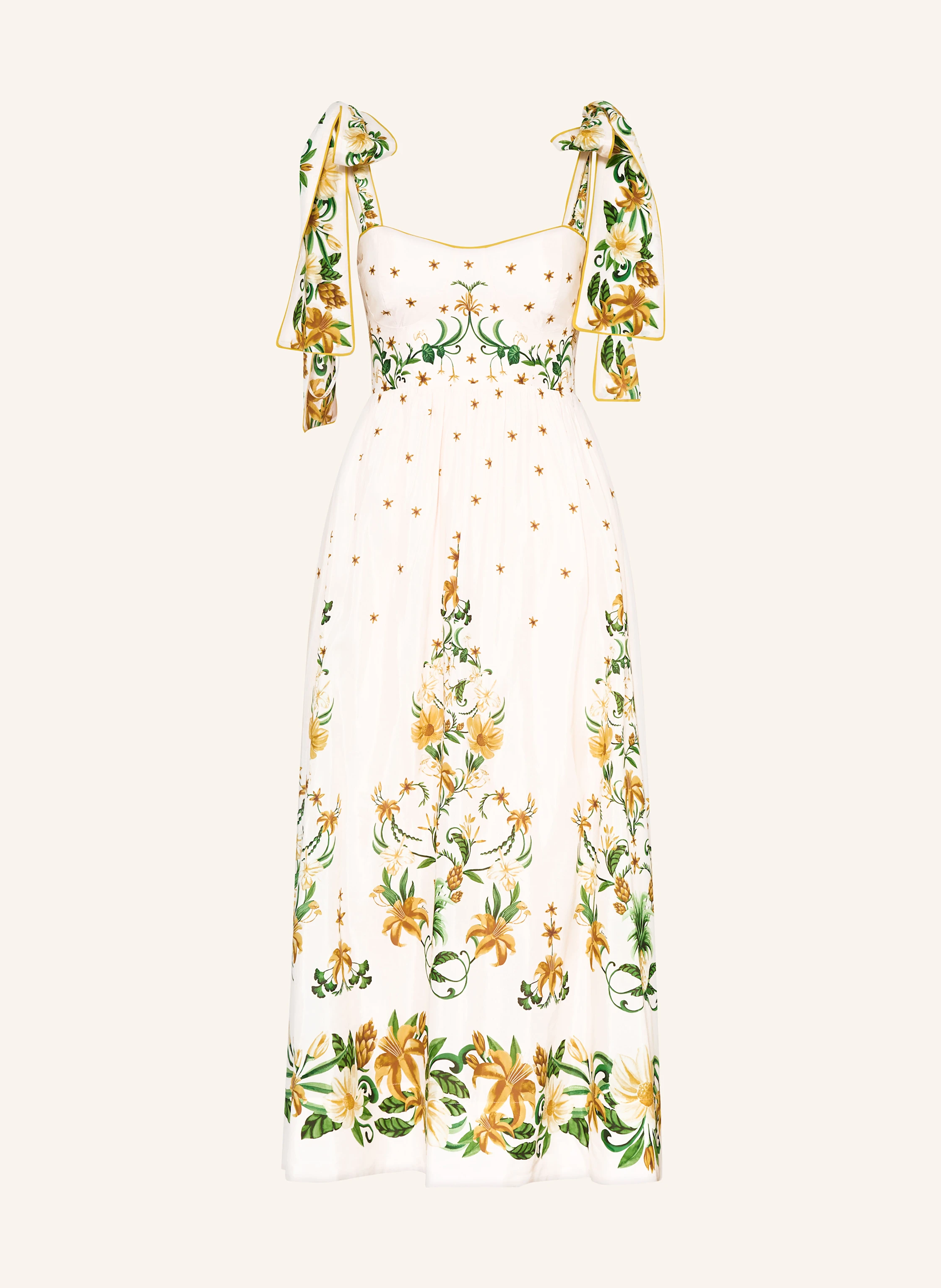 FARM RIO Dress in light pink / yellow / green