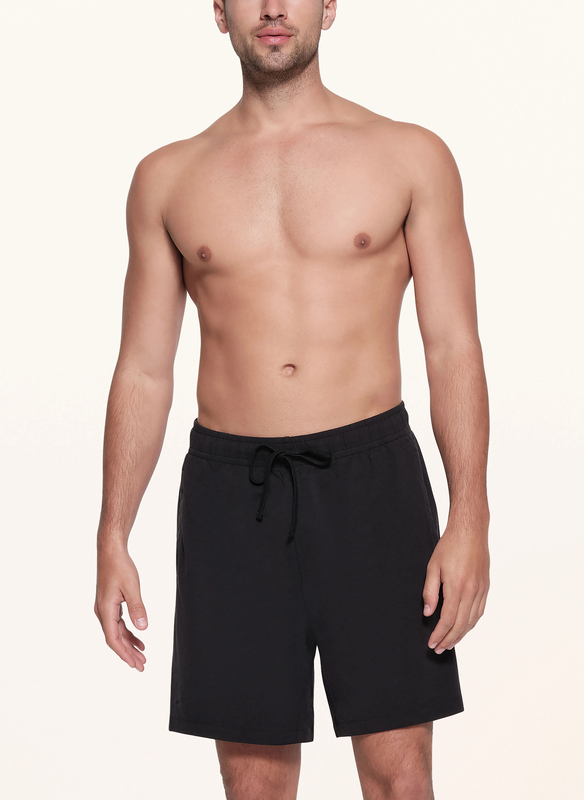 SKIMS JERSEY LOUNGE RELAXED lounge shorts: BLACK