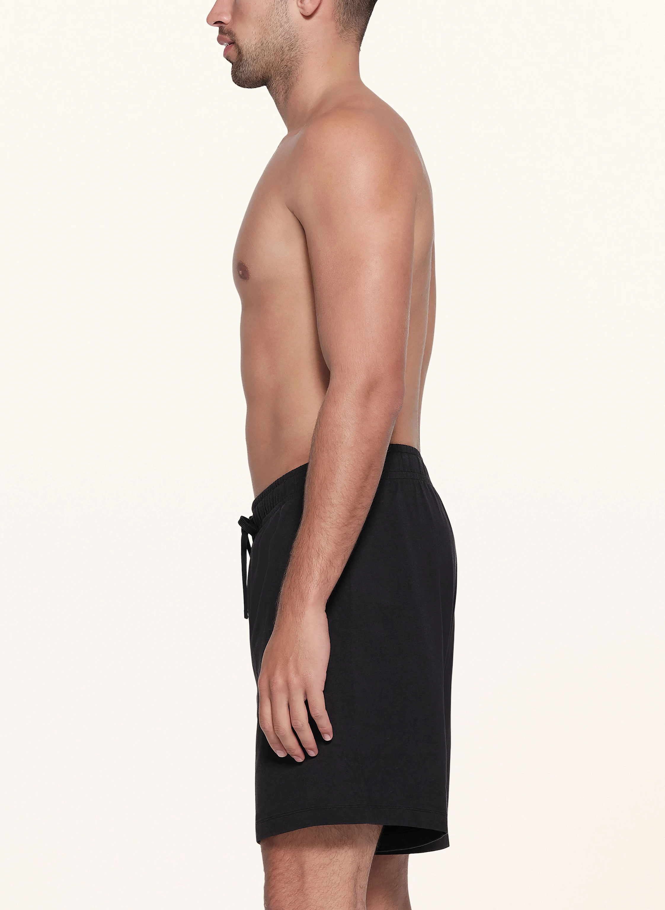 SKIMS JERSEY LOUNGE RELAXED lounge shorts: BLACK