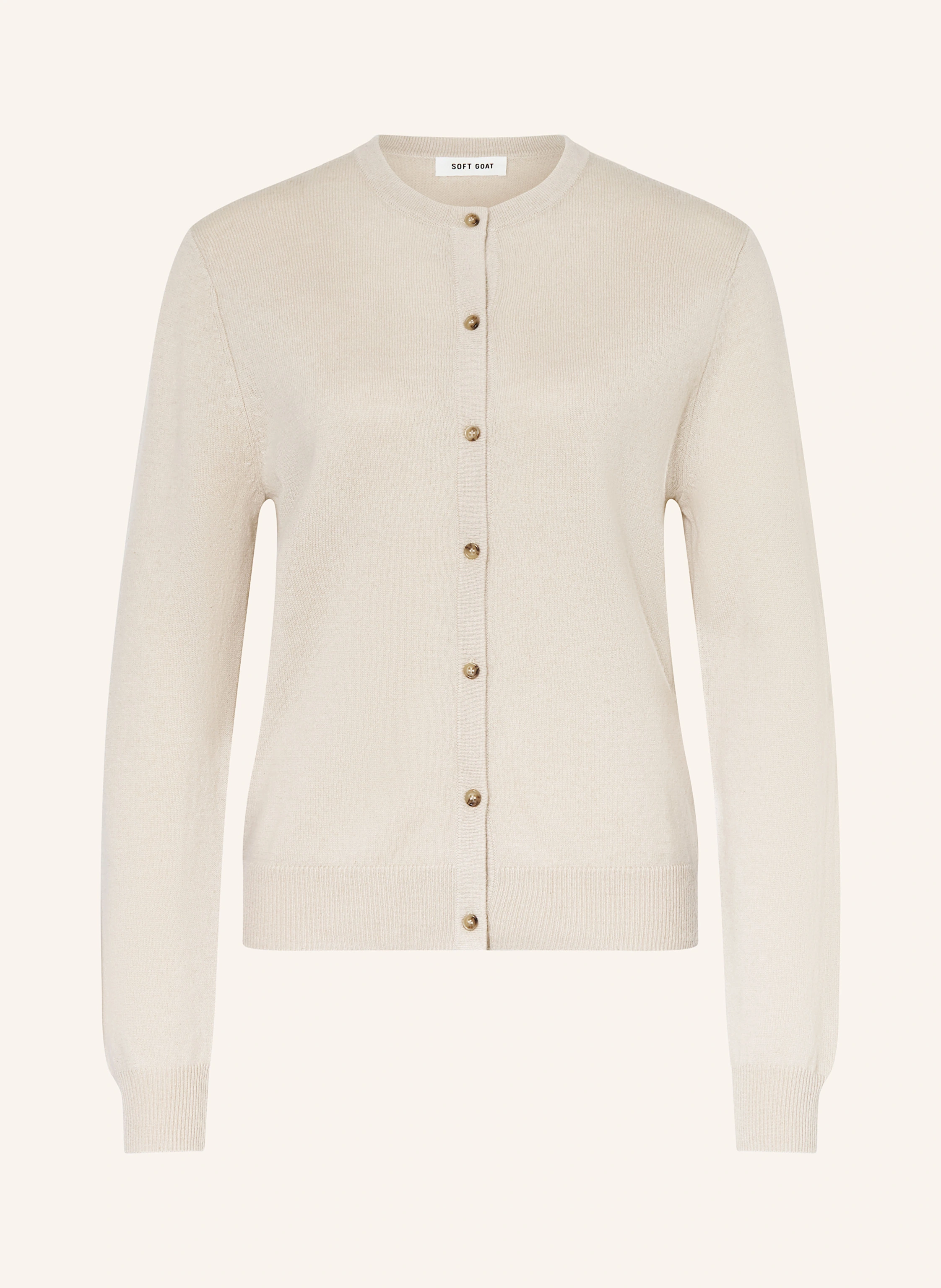 SOFT GOAT Cashmere cardigan in cream