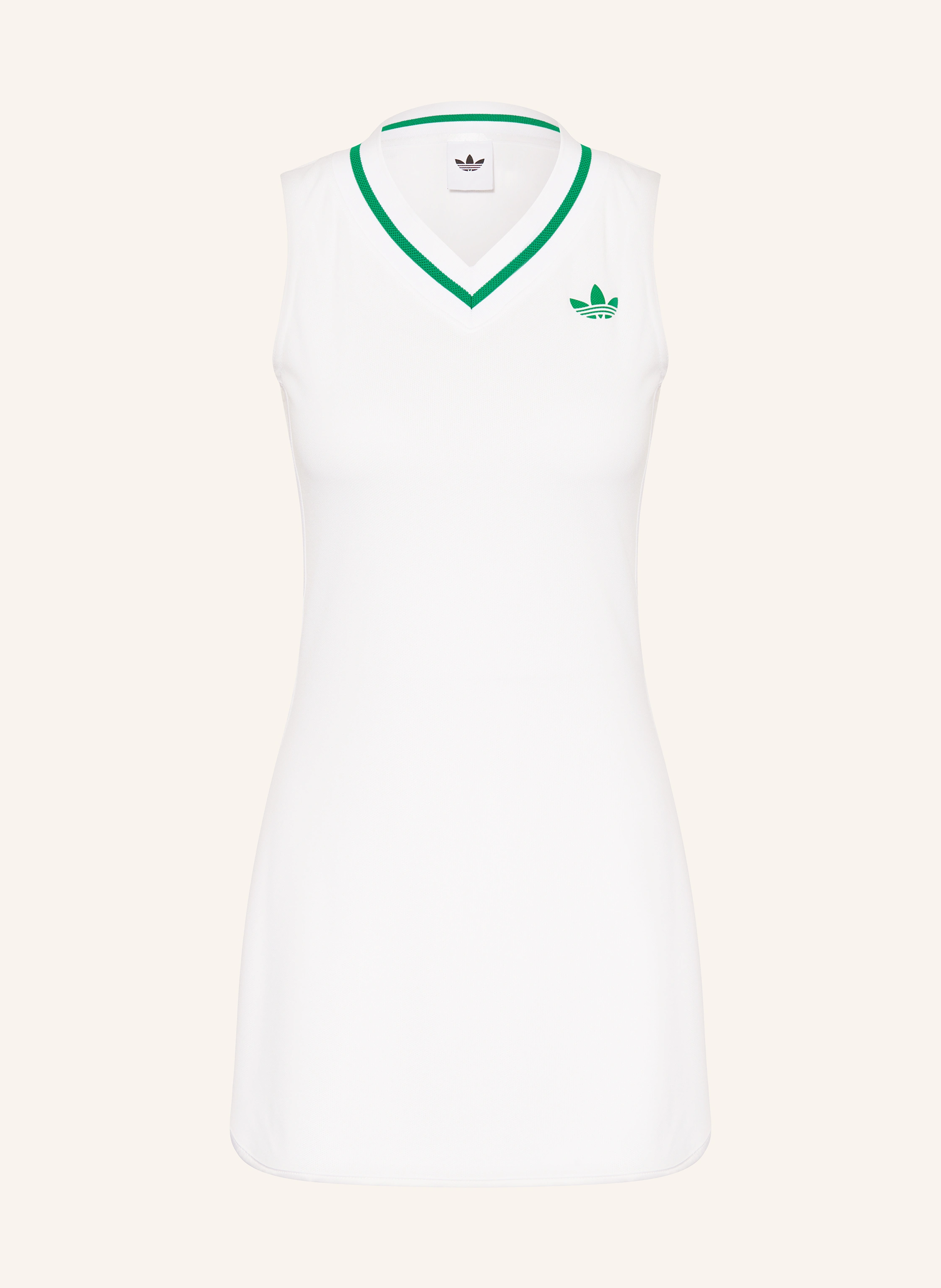adidas PRO CLIMACOOL tennis dress in white / green adidas PRO CLIMACOOL tennis dress in white / green