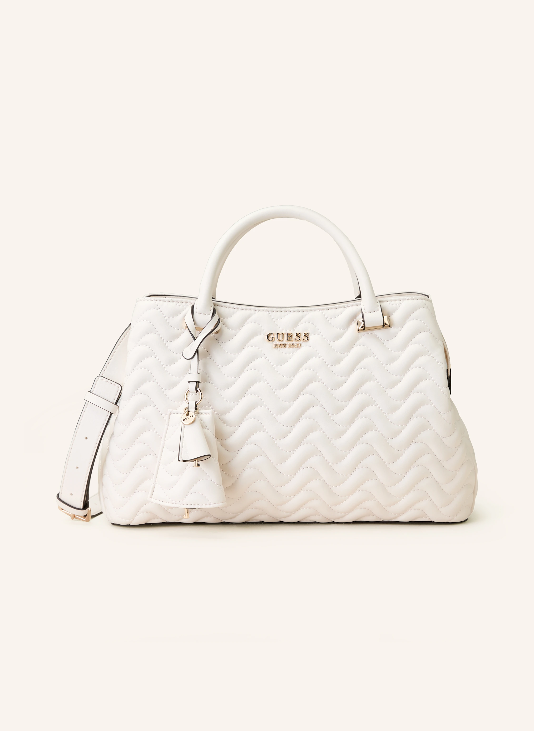 GUESS Handtasche MELISANDRA LARGE in ecru