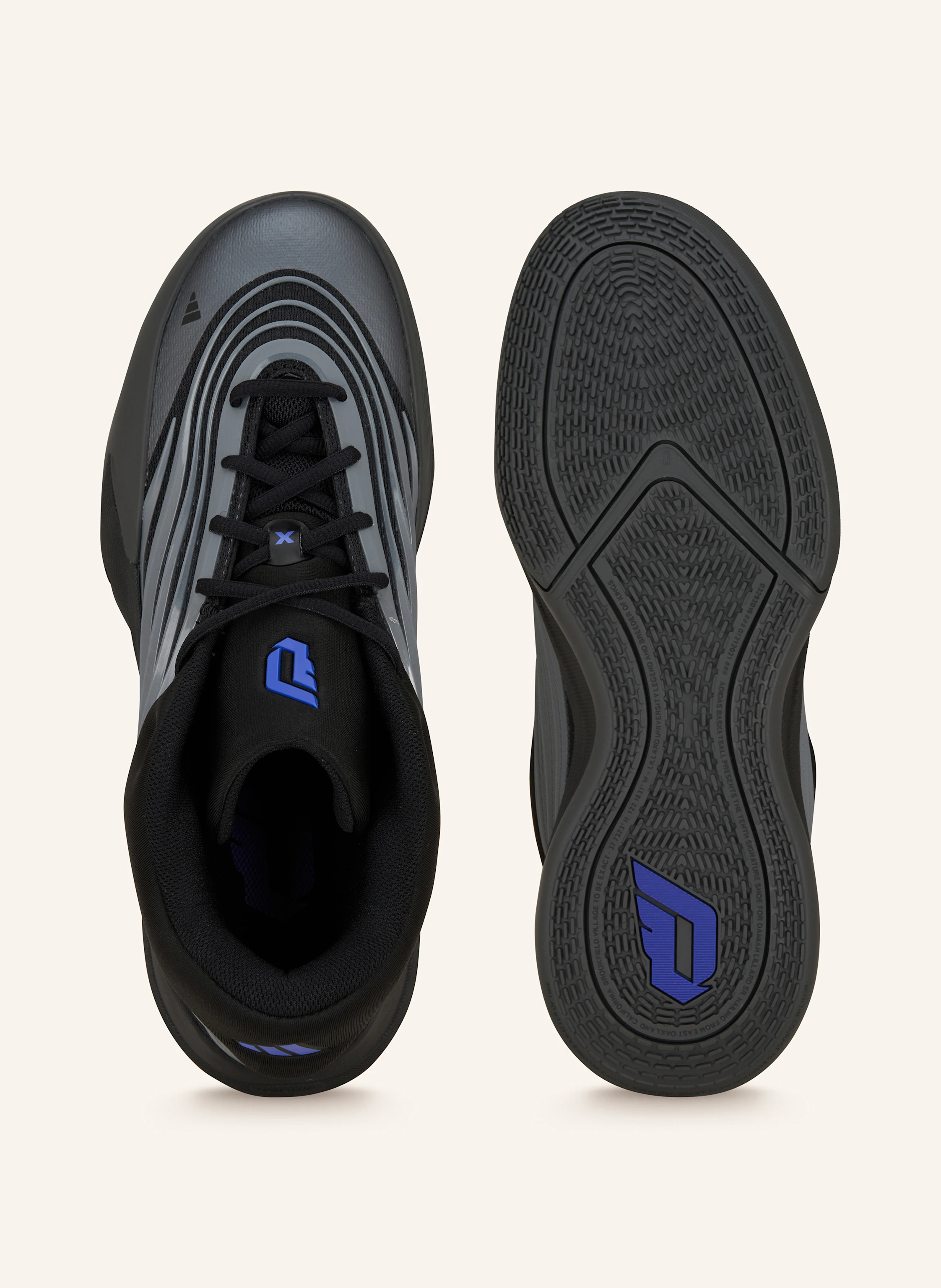 adidas Chaussures de basket-ball FEMME en noir/ gris