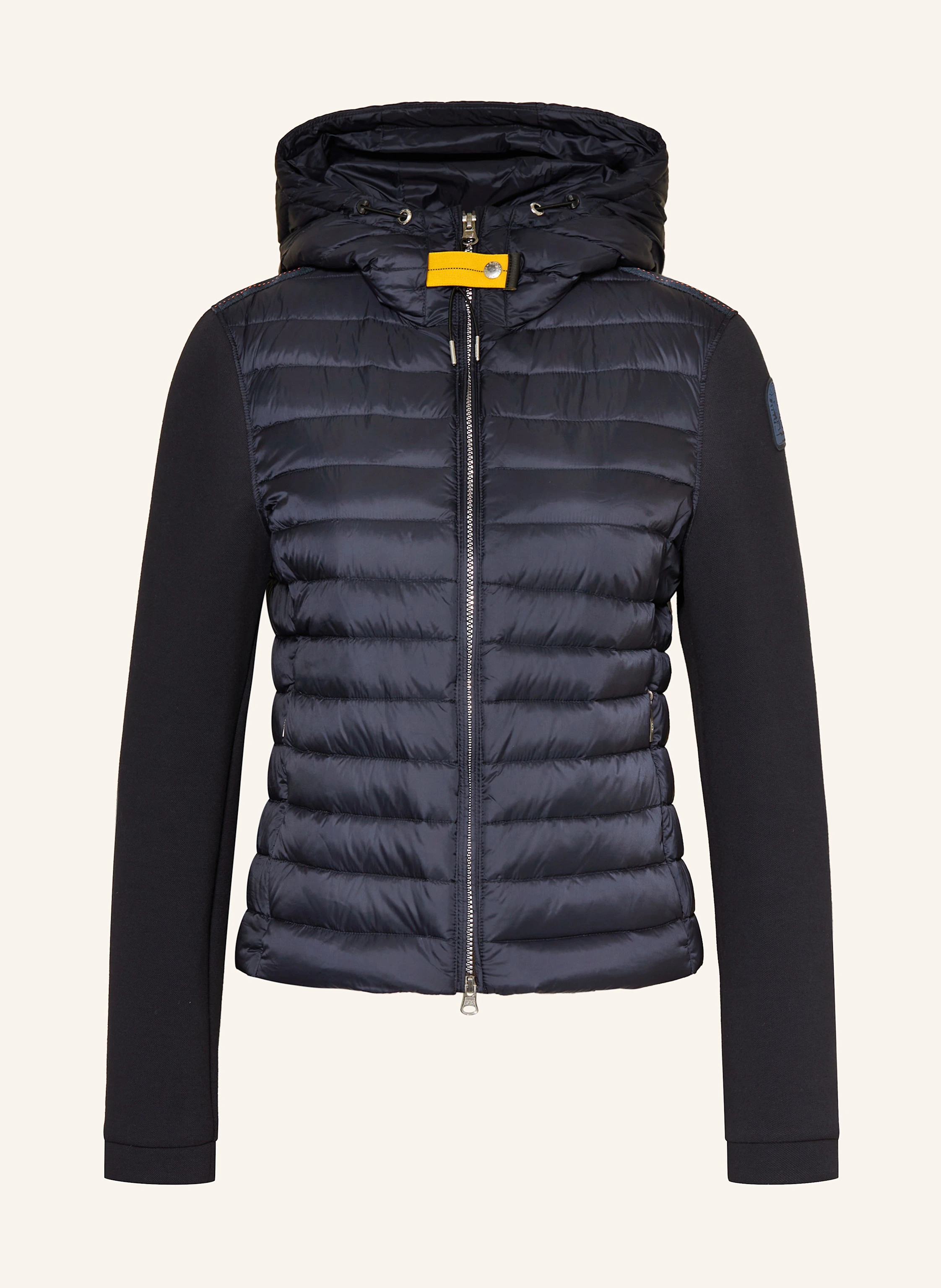 PARAJUMPERS SUSANNA down jacket in mixed materials in dark blue