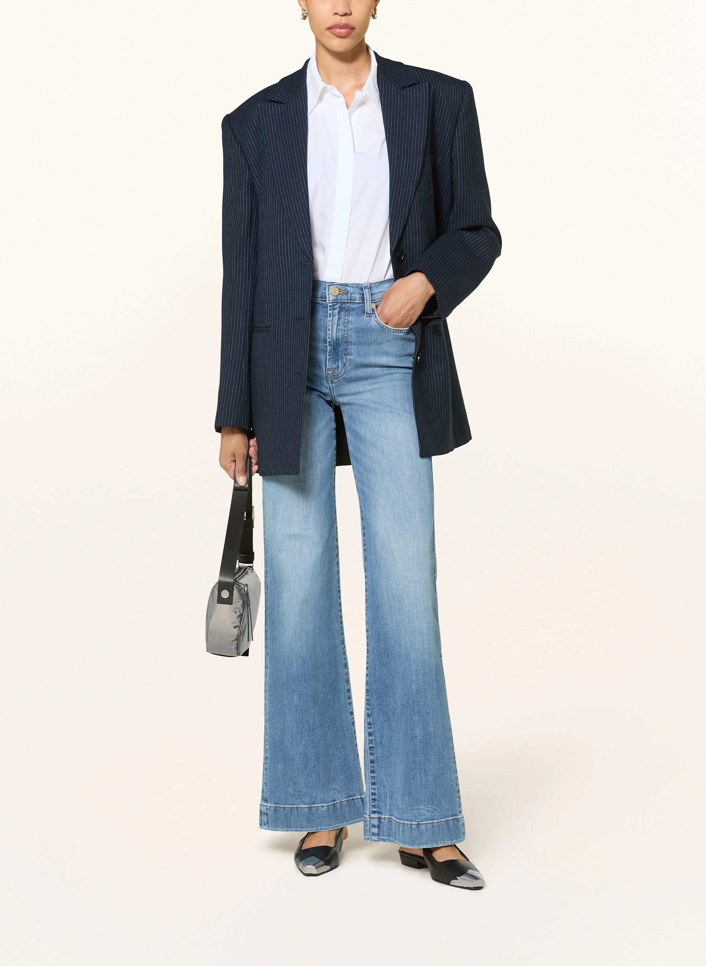 7 for all mankind Jeans med utsvängda ben MODERN DOJO: 1BV Pine