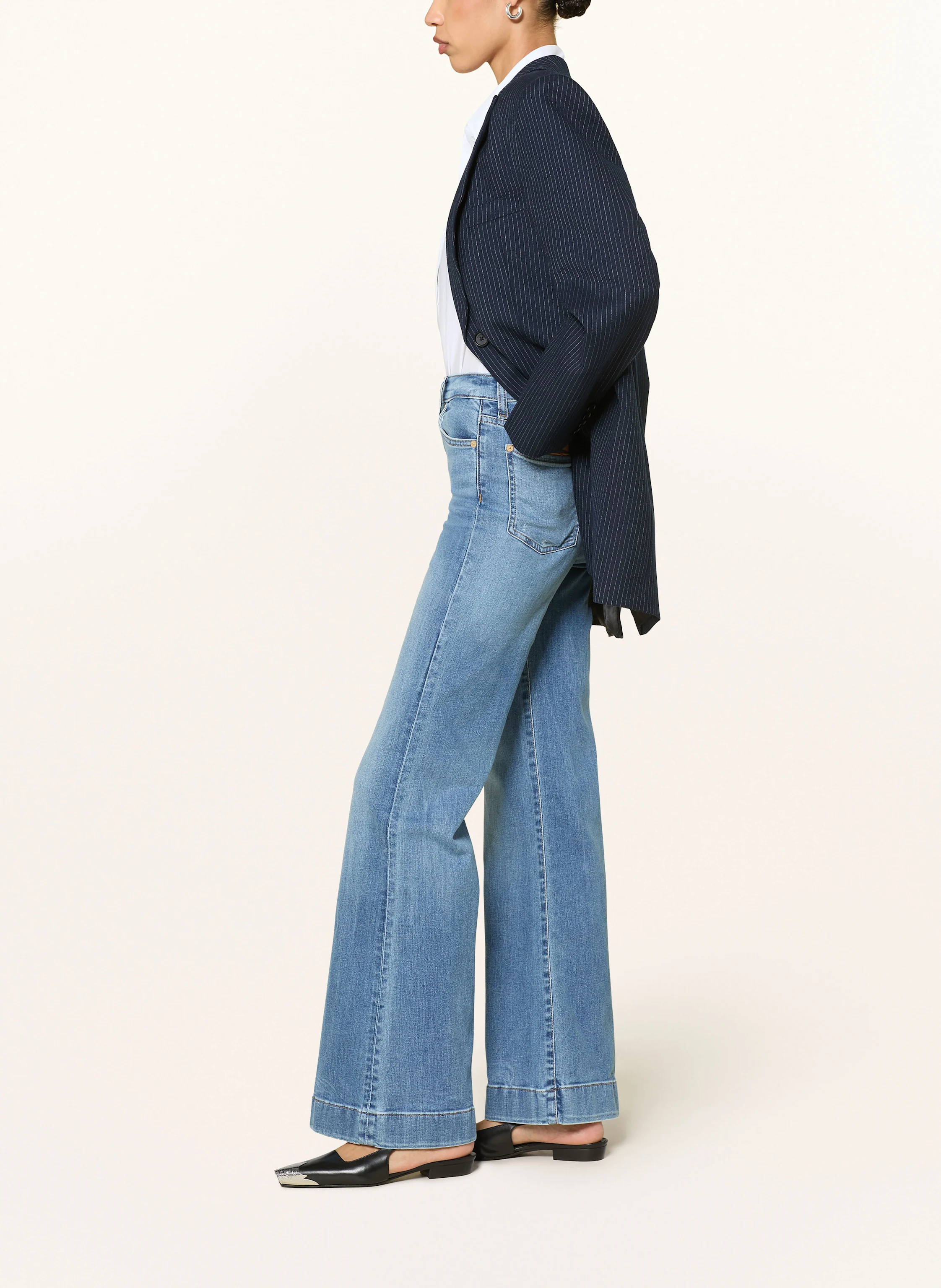 7 for all mankind Jeans med utsvängda ben MODERN DOJO: 1BV Pine
