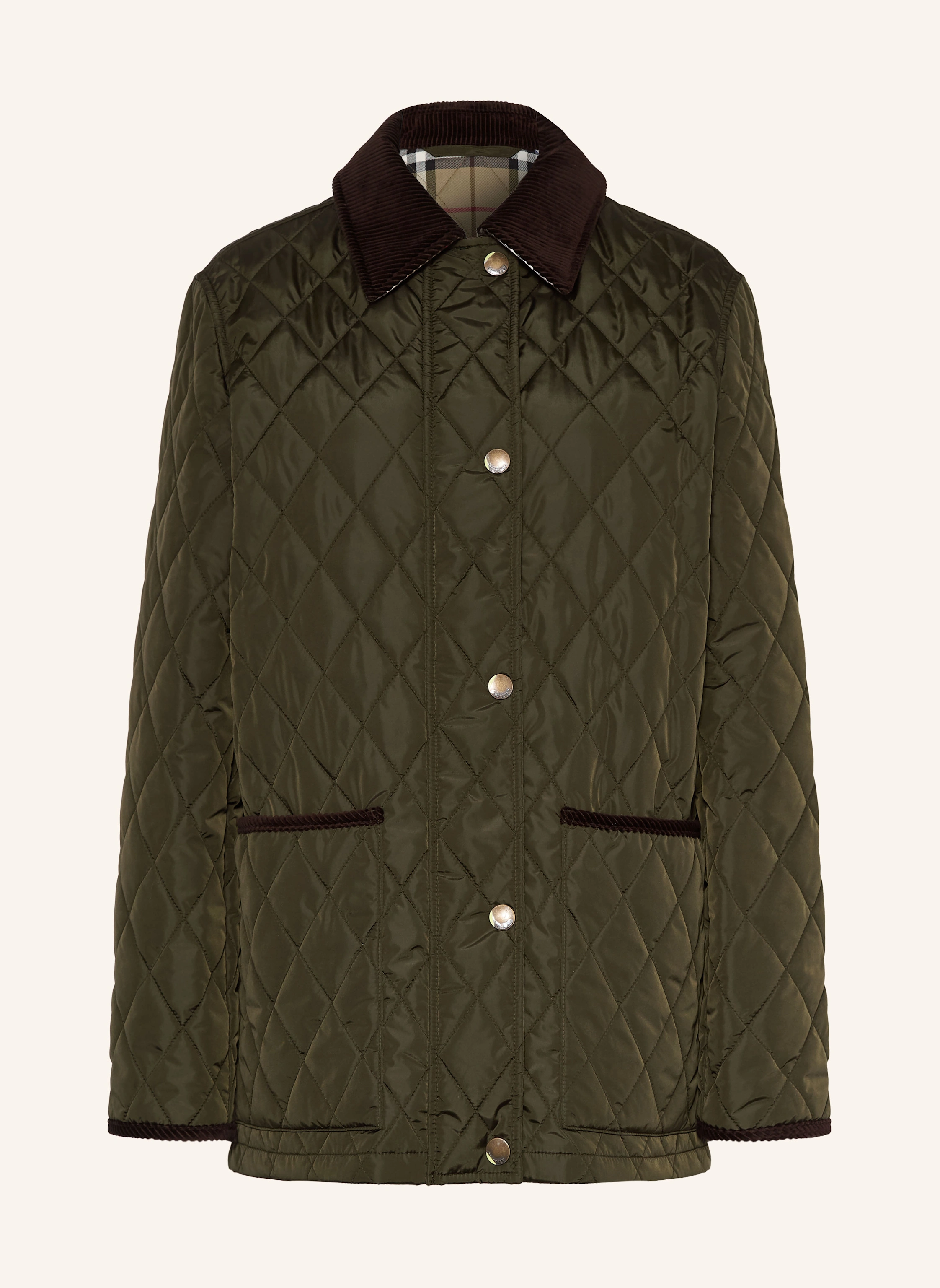 BURBERRY Quilted jacket in dark green