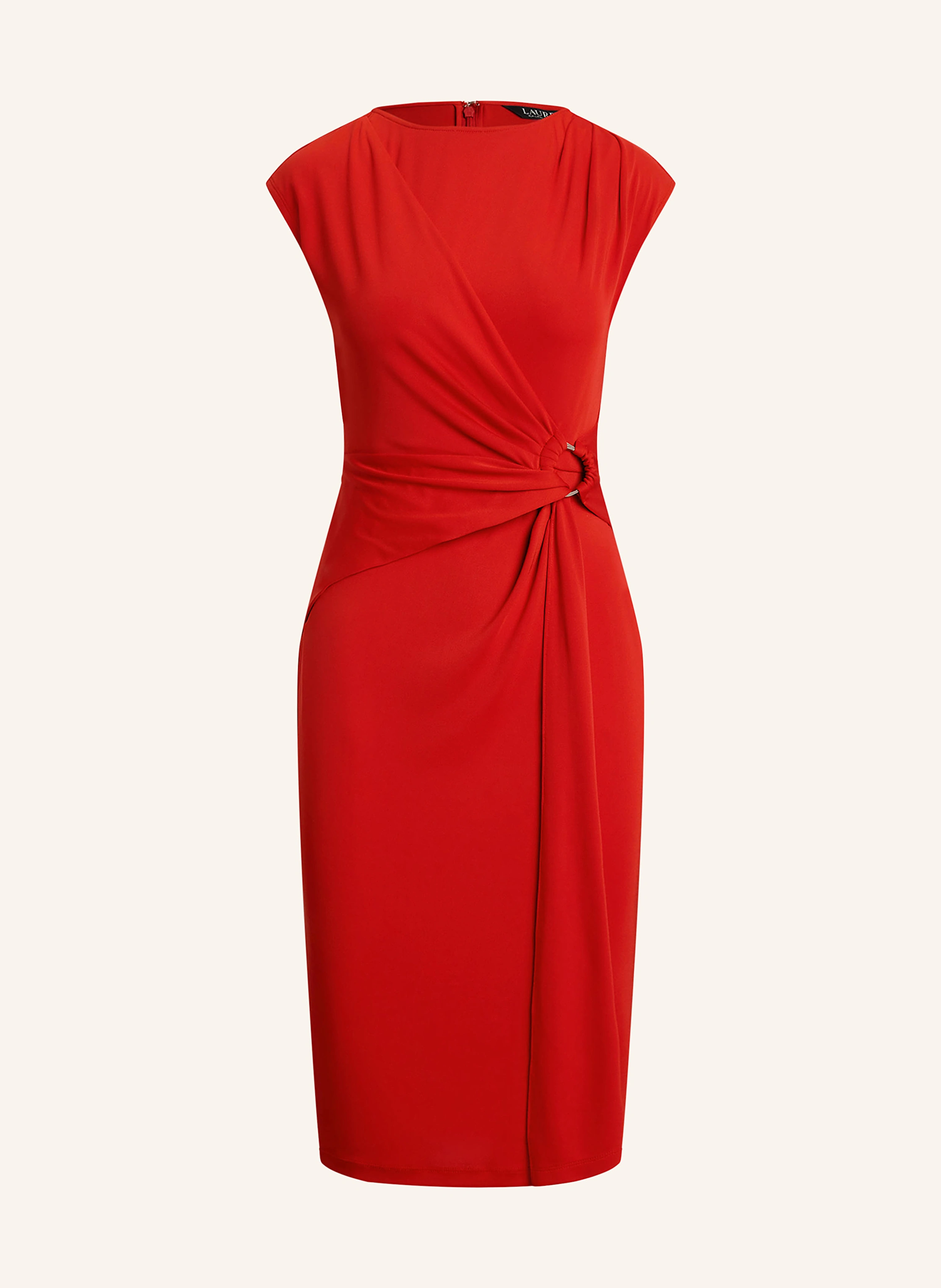 lauren ralph lauren jersey sheath dress in in red Tie Clip