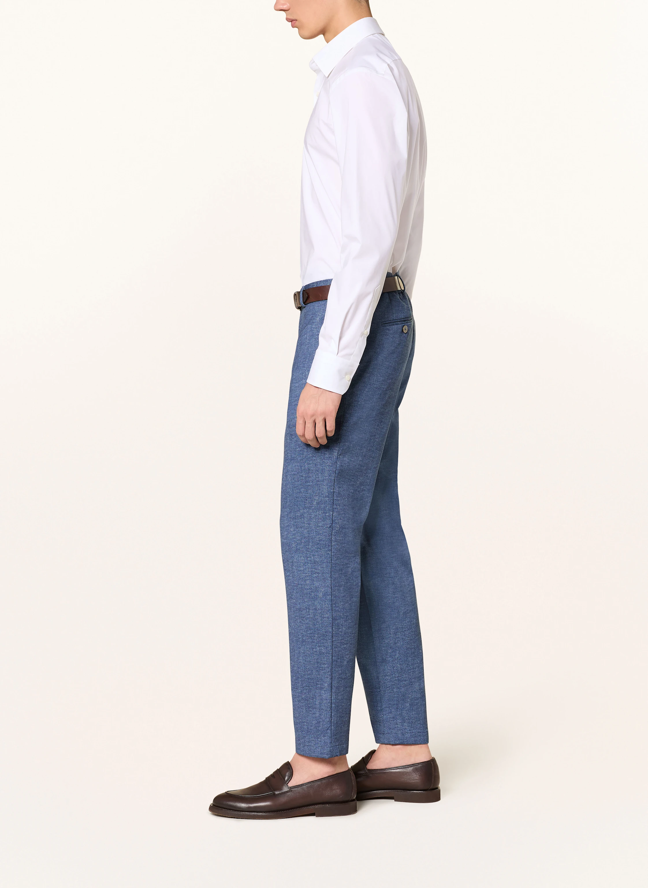PAUL Pantaloni slim fit din jersey: 650 Albastru mediu