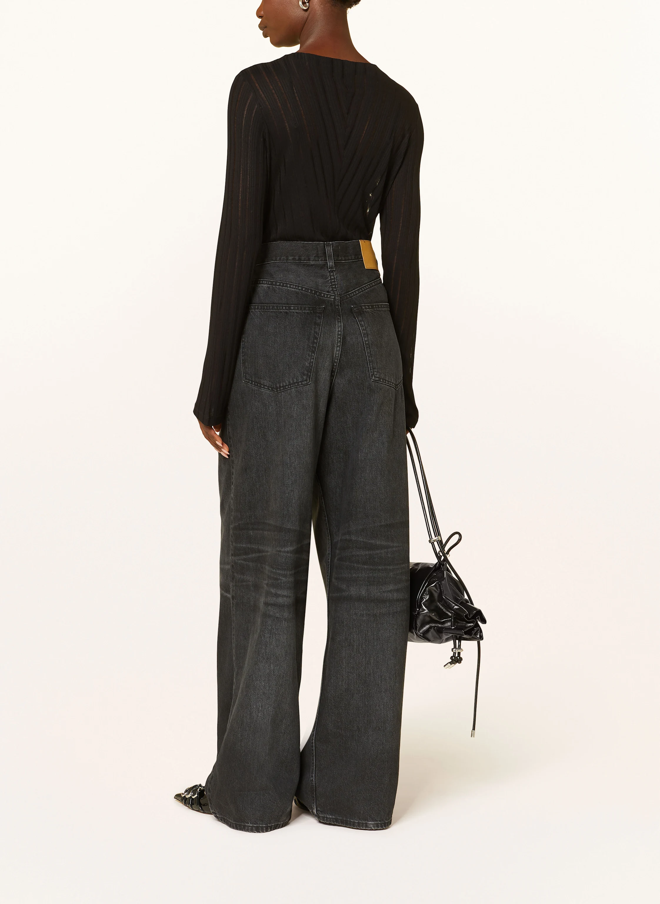 デニム・ジーパン HAIKURE FW25 CANDY BLACK TENCEL (HEW03340DF173 L0854) HAIKURE】CANDY BLACK TENCEL ASIANFIT／ブラックテンセル