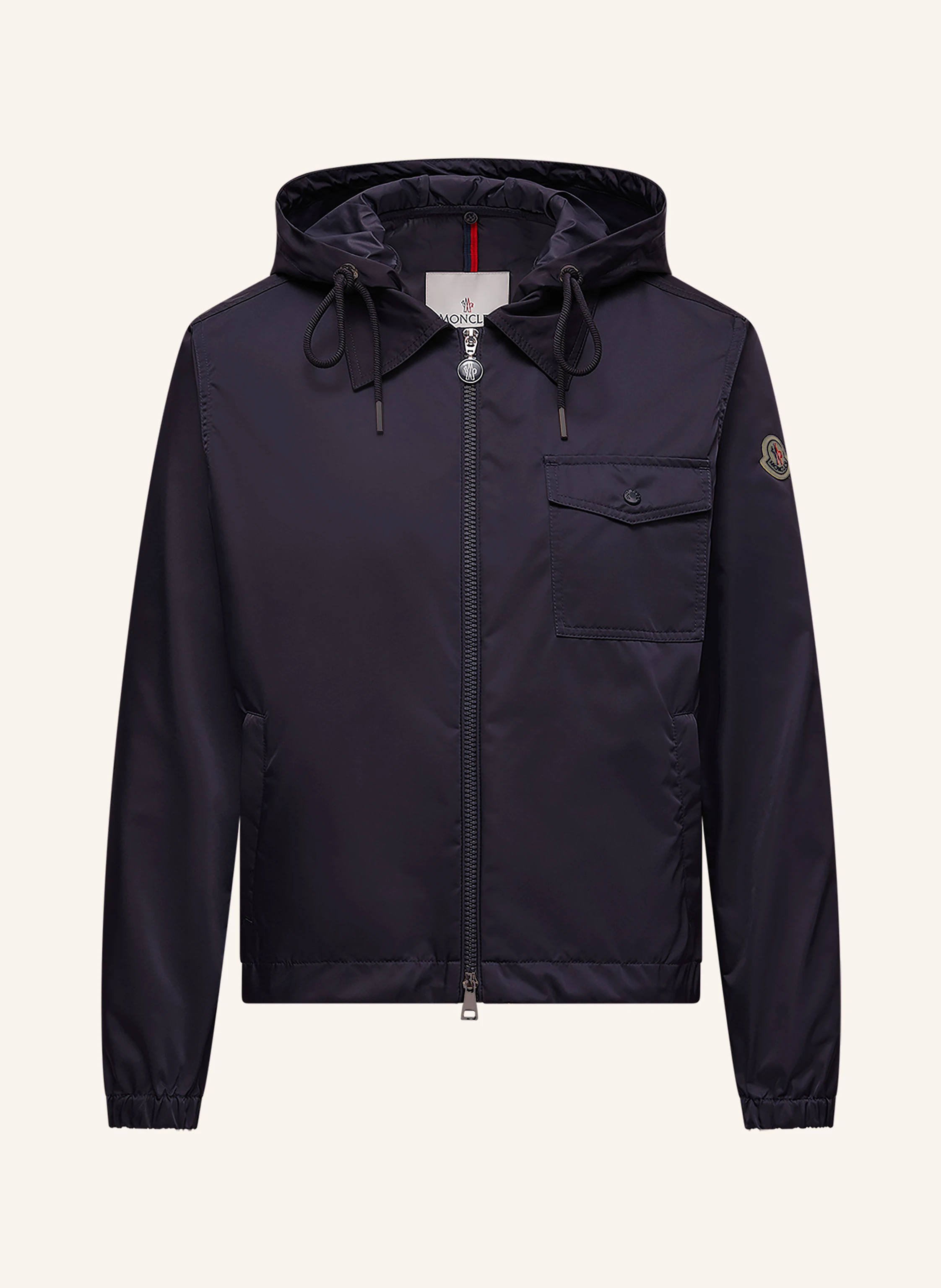 MONCLER Down jacket VALLERY with removable hood in dark blue